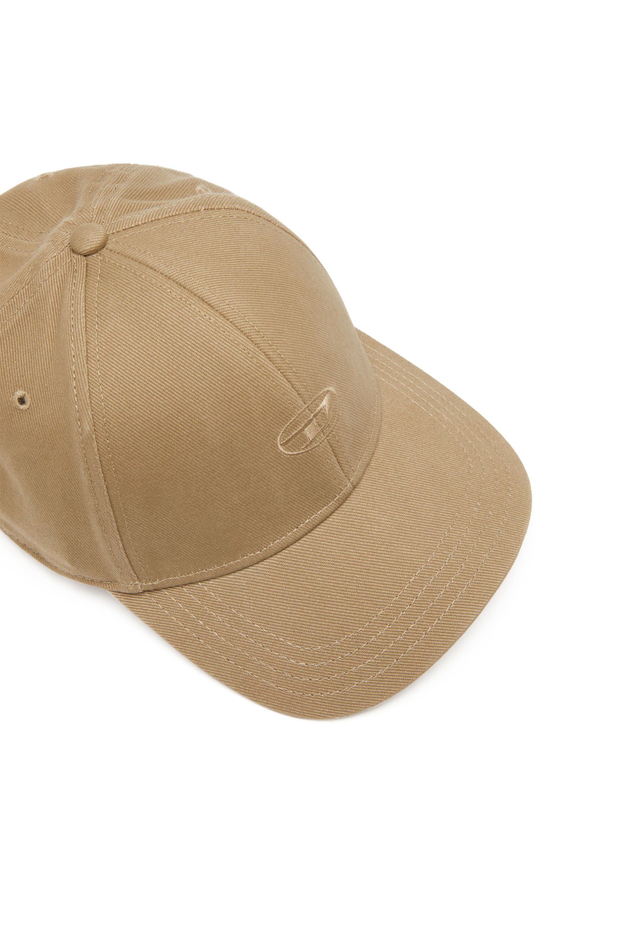 Diesel - C-RUN-WASH, Man's Baseball cap in washed cotton twill in Light Brown - 3