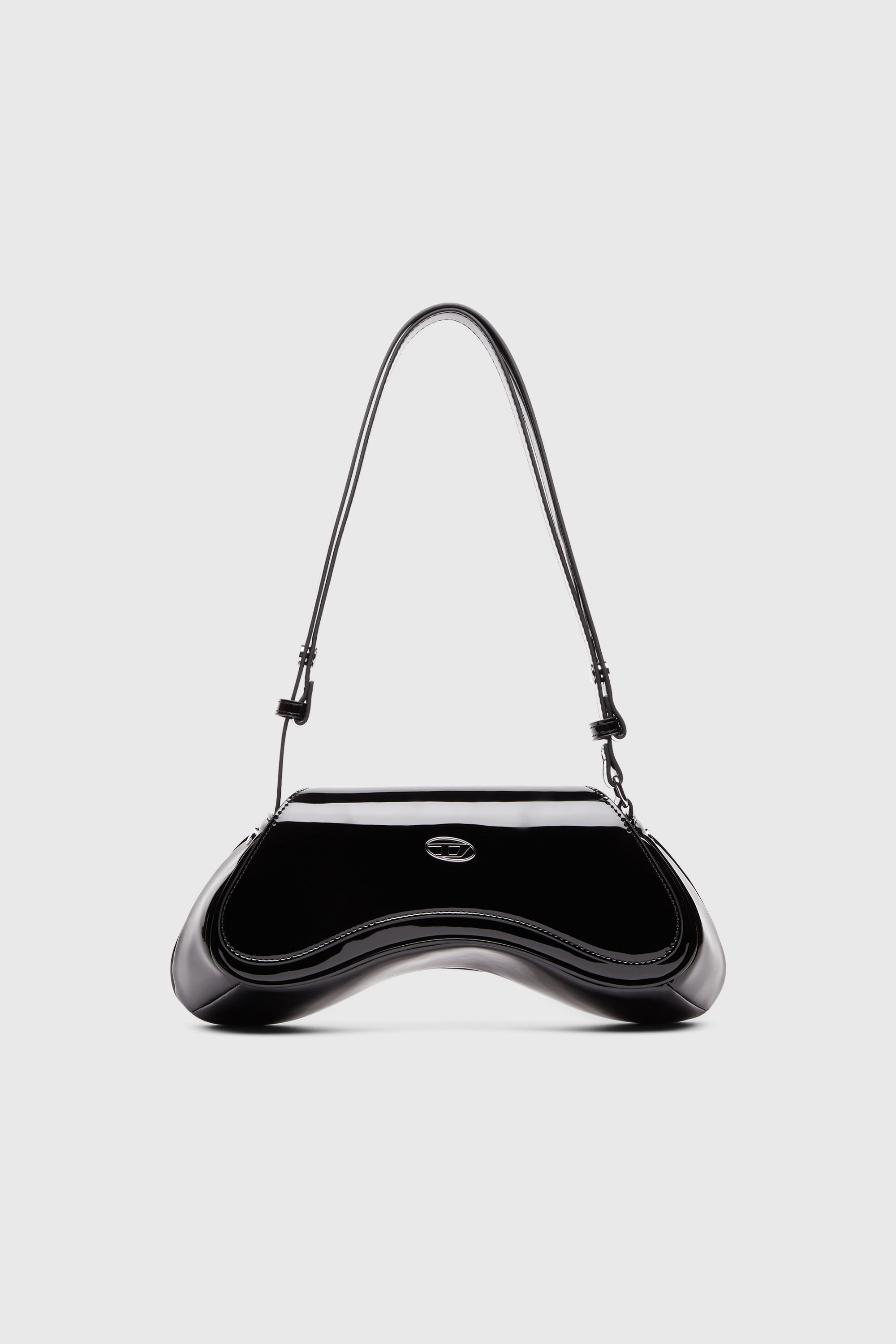 Diesel - PLAY CROSSBODY, Woman's Play-Glossy crossbody bag in Black - 1
