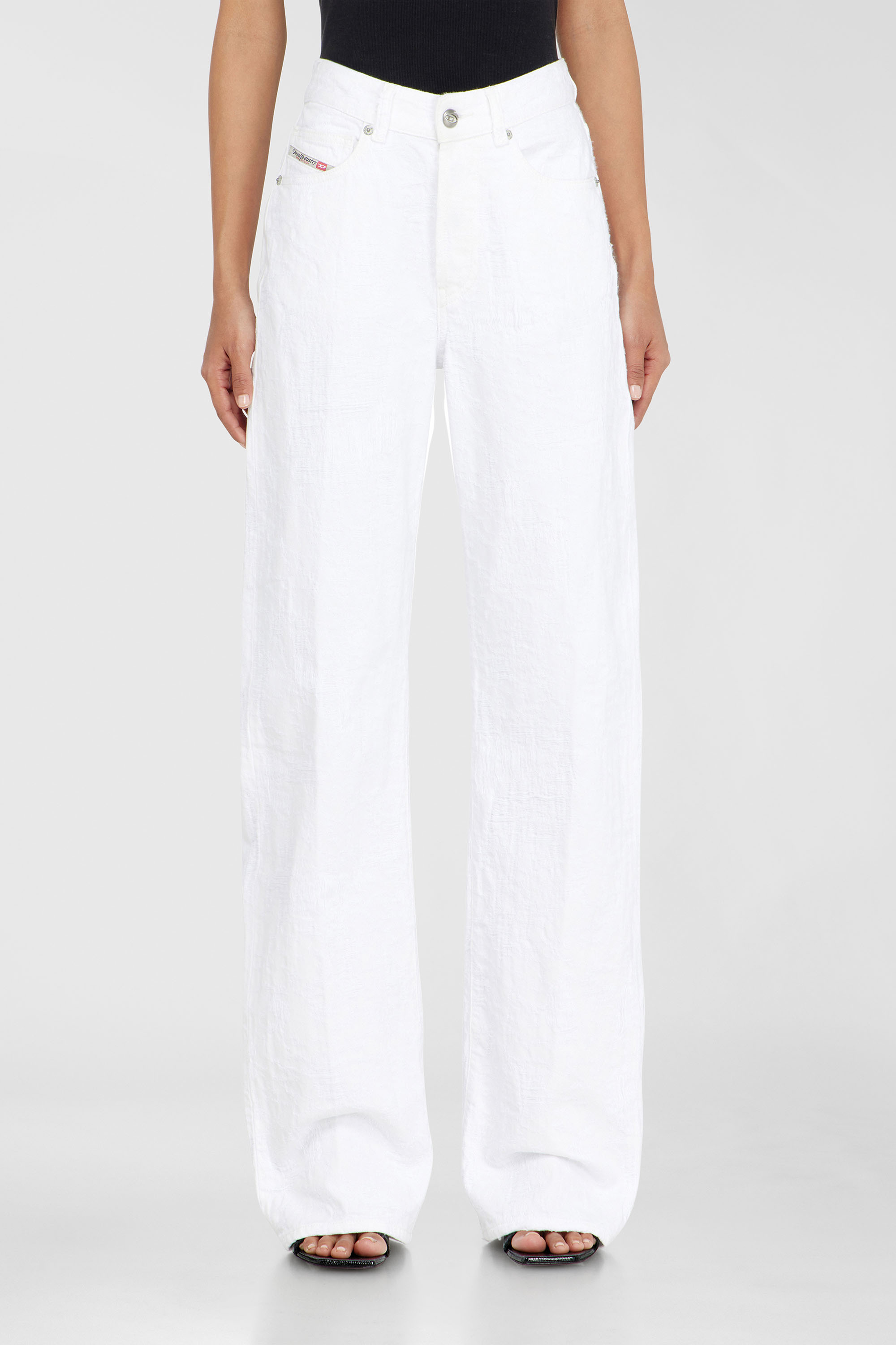 Diesel - Woman's Regular Jeans 1971 D-Sent 007EX, White - 1