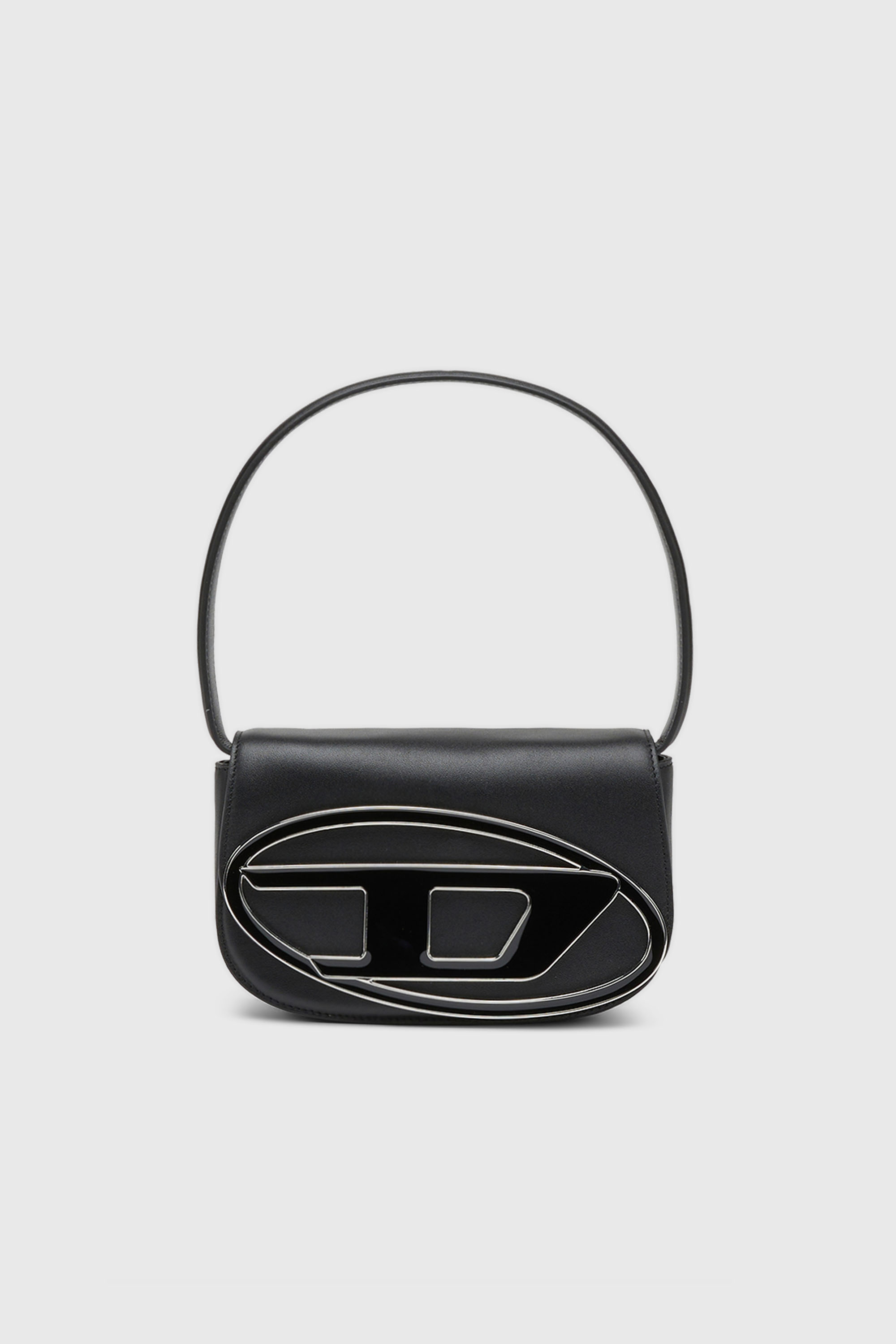 Diesel - 1DR, Woman's 1DR-Iconic shoulder bag in nappa leather in Black - 1