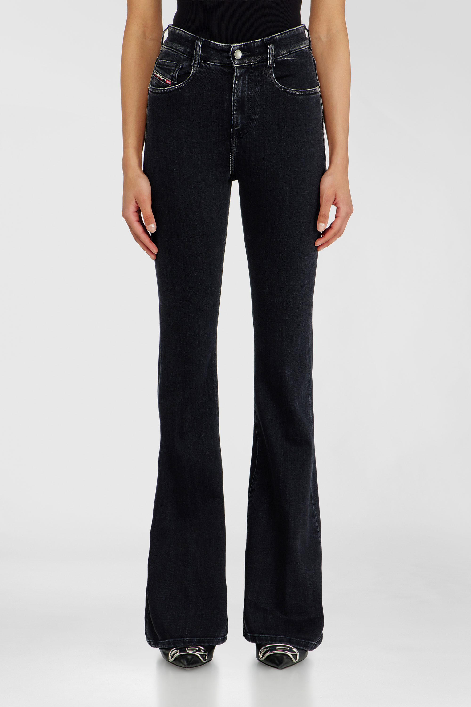 Diesel - Woman's Bootcut Jeans 1973 D-Partt 09P75, Black/Dark grey - 1