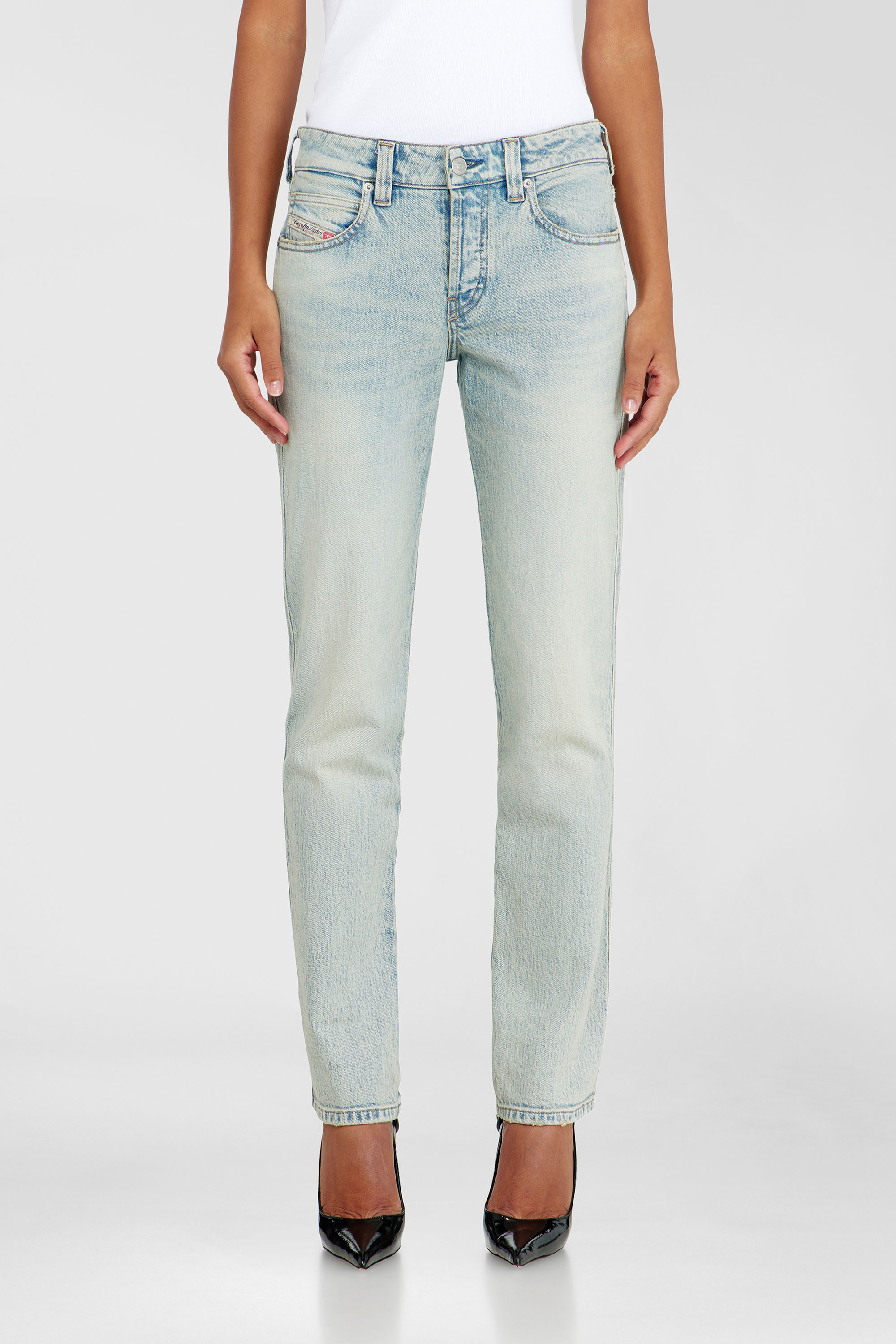 Diesel - Woman's Slim Jeans 1992 D-Jiann 0KBBK, Light Blue - 1