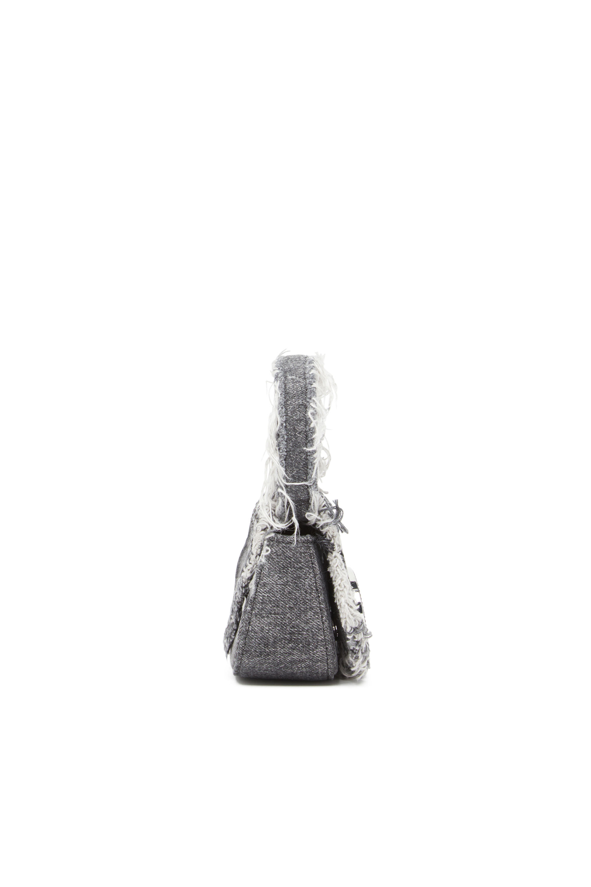 Diesel - 1DR XS, Woman's 1DR XS-Iconic mini bag in denim and crystals in Black - 3