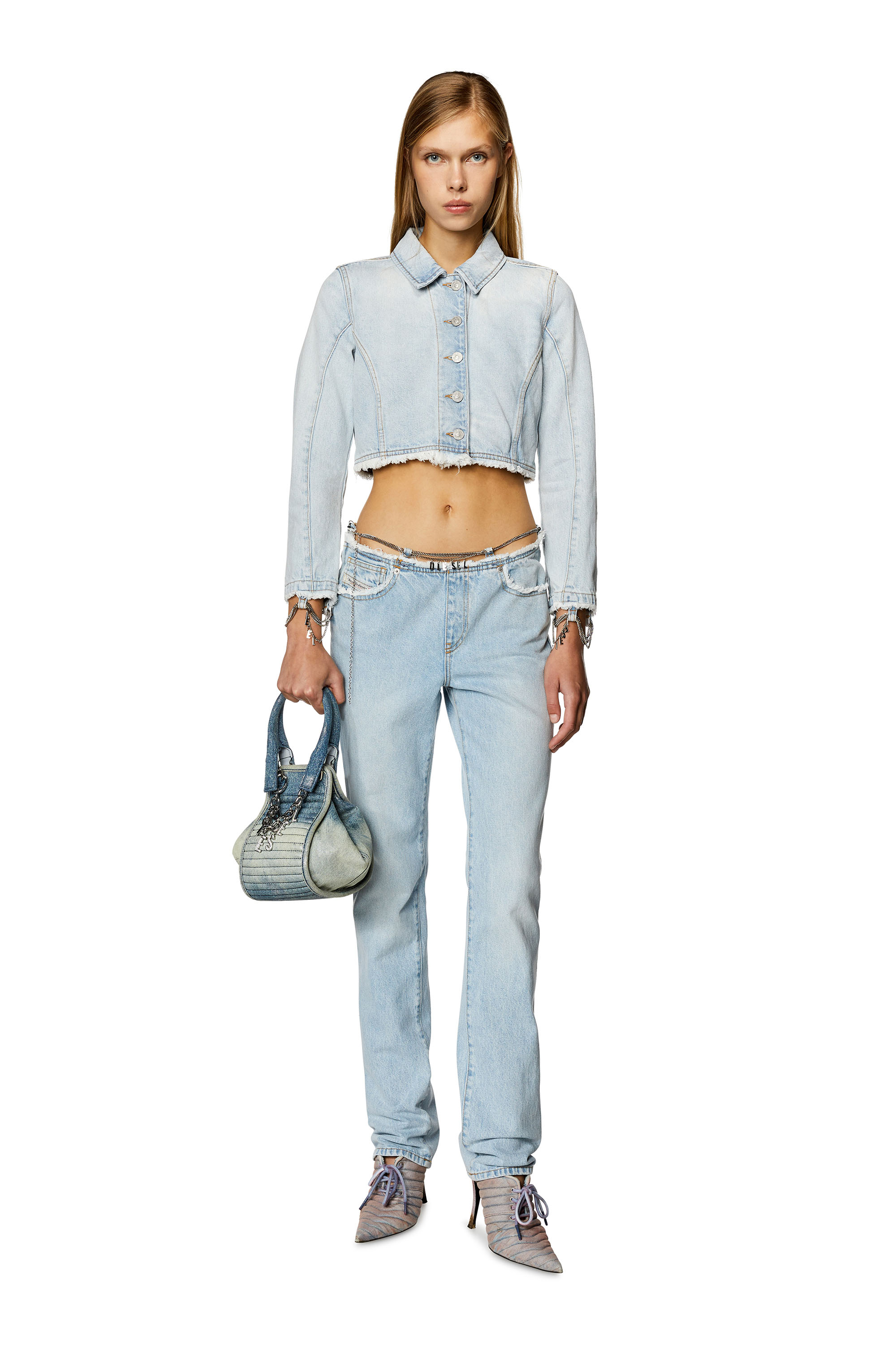 Diesel - Straight Jeans 2002 0NLAA, Light Blue - Image 4