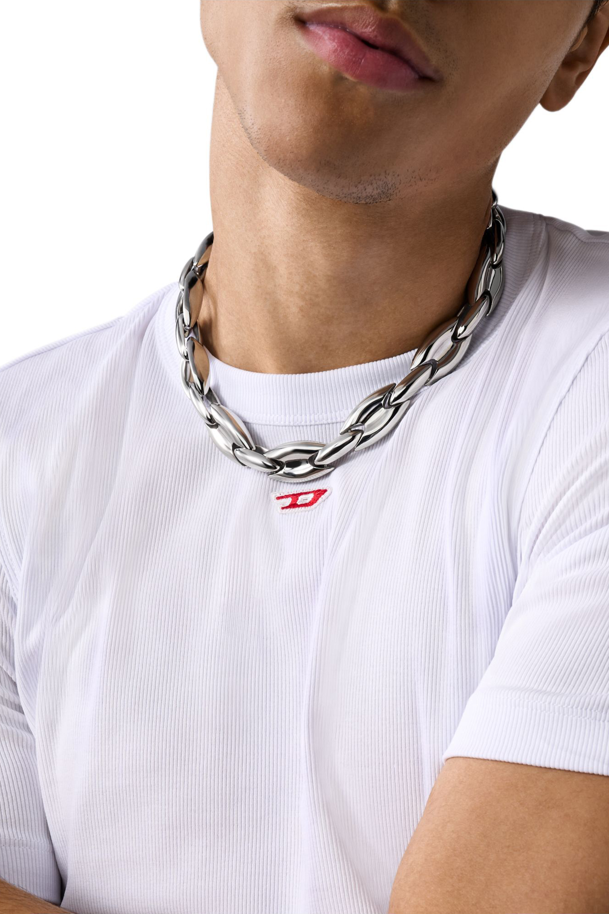 Diesel - DX1586040 JEWEL, Unisex's Stainless Steel Chain Necklace in Silver - 3