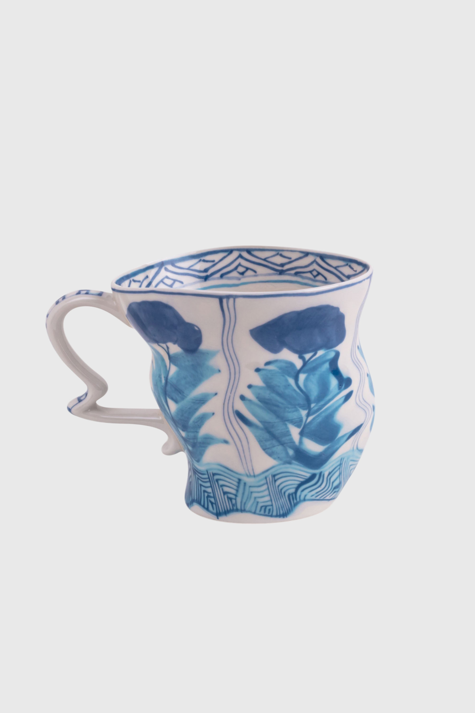 Diesel - 11257 PORCELAIN MUG "CLASSIC ON ACID" -, Unisex's Porcelain mug in White/Blue - 5