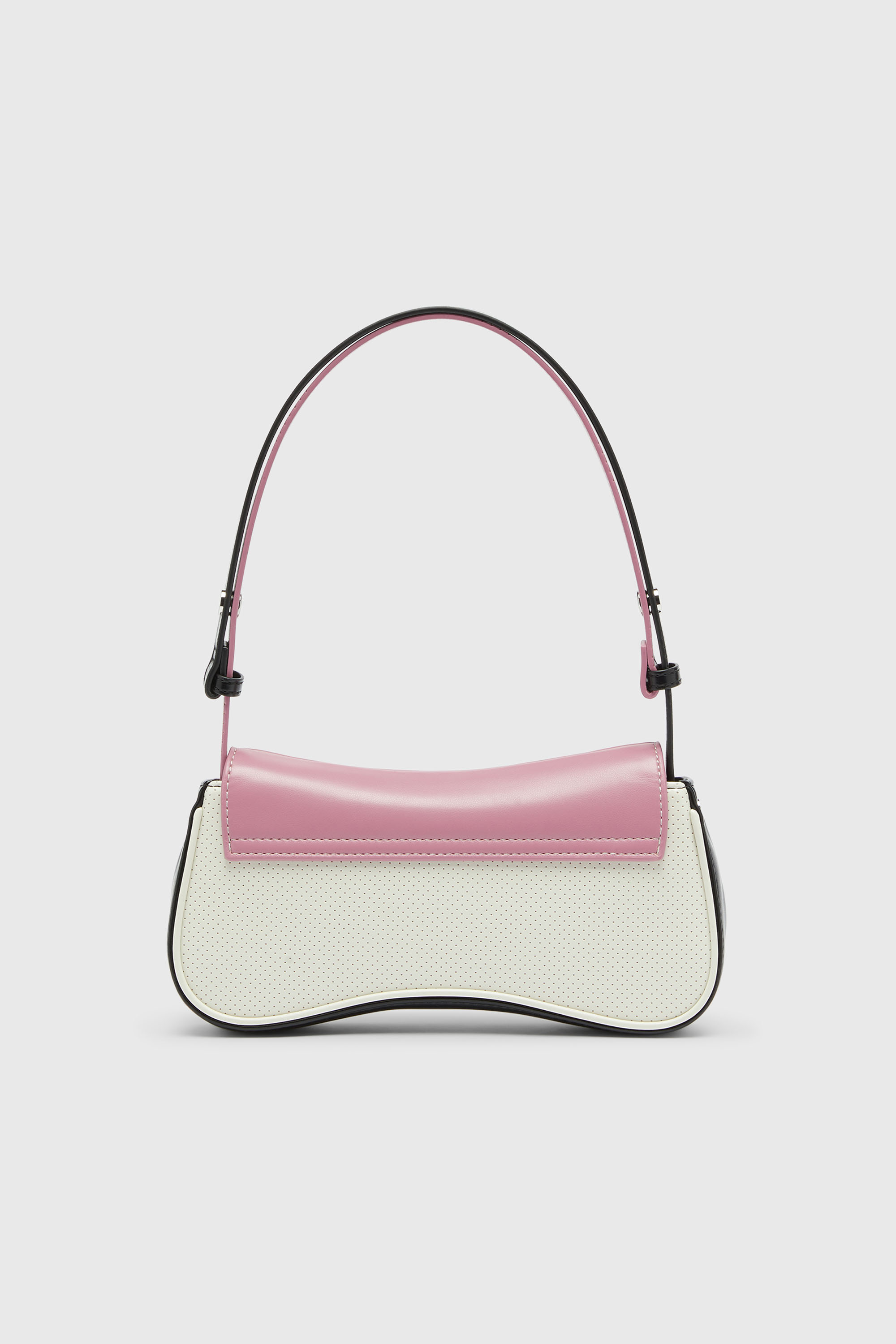 Diesel - PLAY CLUTCH, Woman's Play - Clutch with colour-block design in Black/Pink - 2