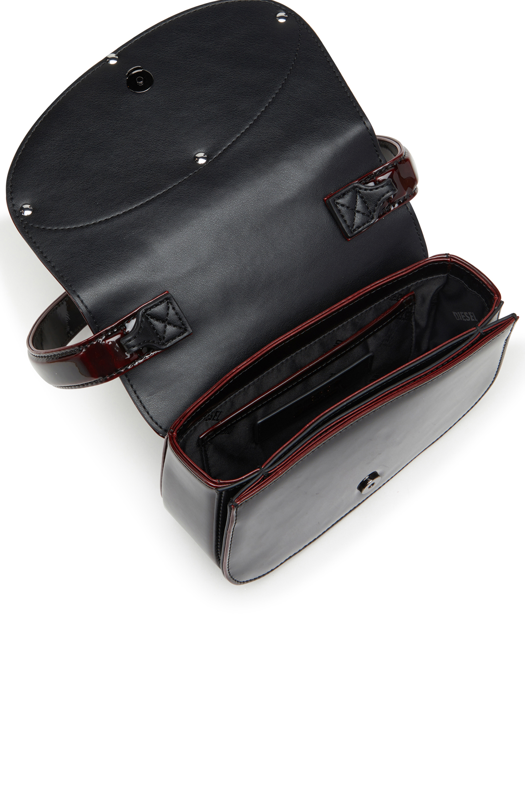 Diesel - 1DR, Woman's 1DR-Iconic 1DR bag in liquid PU in Burgundy - 3