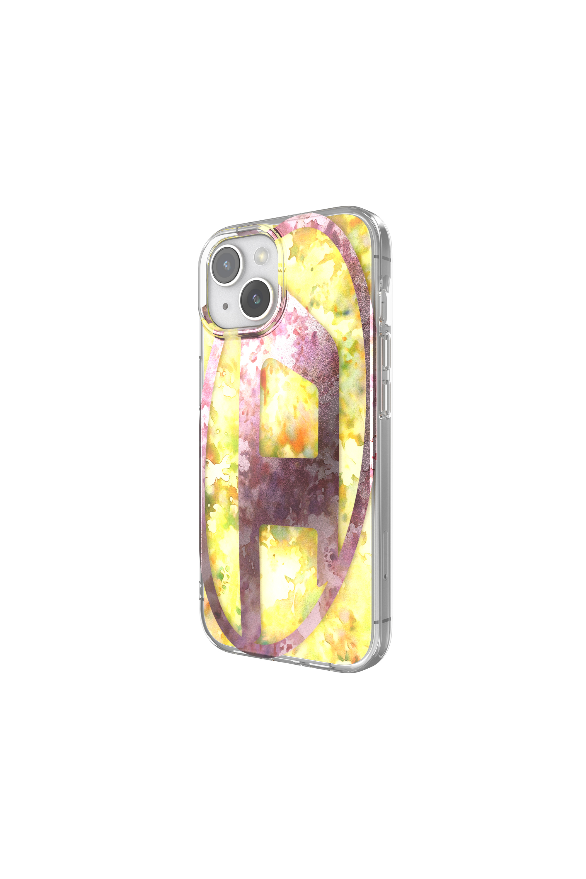 Diesel - 60055 AOP CASE, Unisex's Floral Case for iP 15 in Pink/Yellow - 4