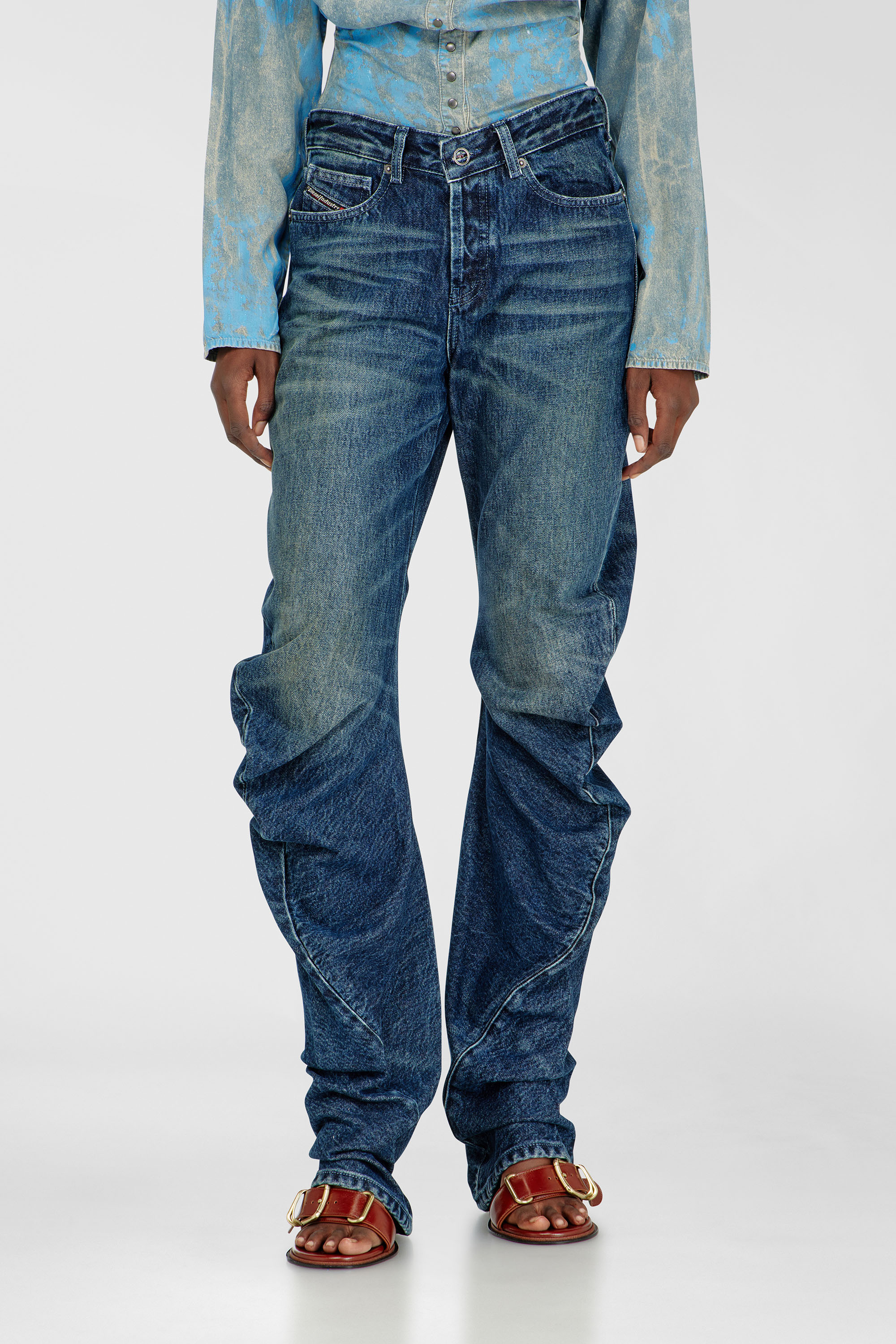 Diesel - Woman's Regular Jeans D-Twisty 007FZ, Dark Blue - 1