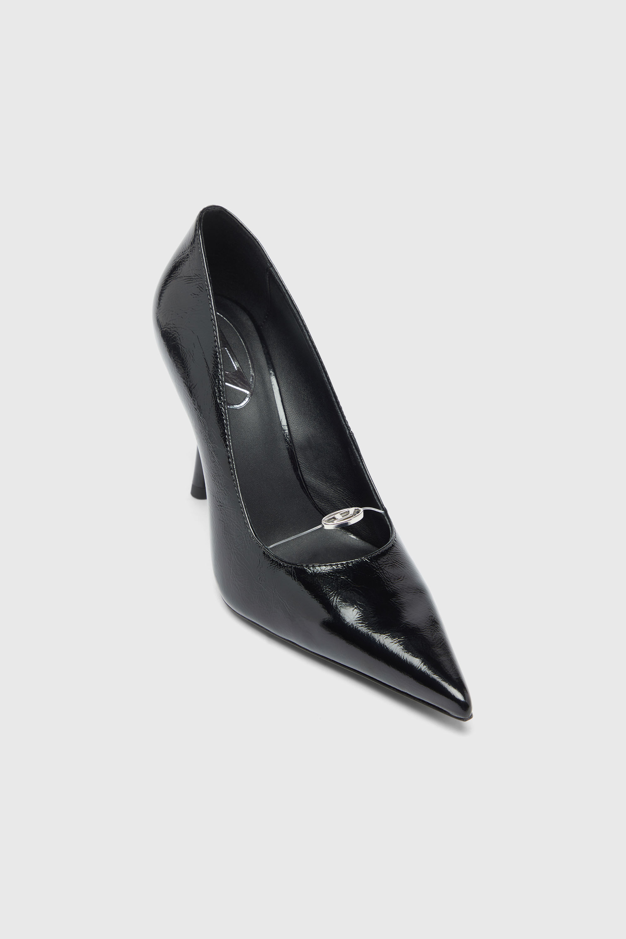 Diesel - D-JEWELS 90 P, Woman's D-Jewels - Pumps in naplak leather in Black - 6