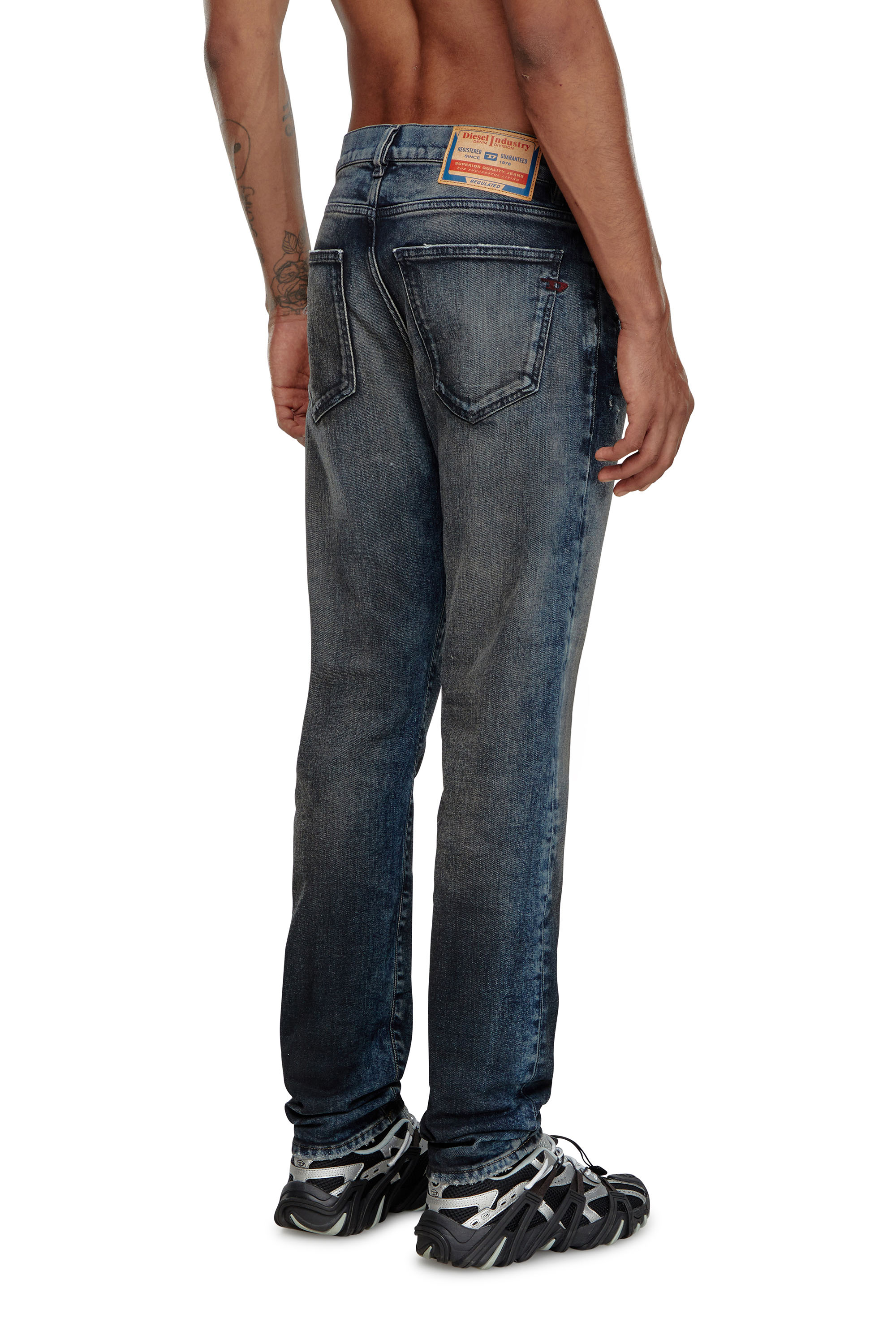 Diesel - Man Slim Jeans 2019 D-Strukt 09H54, Dark Blue - Image 3