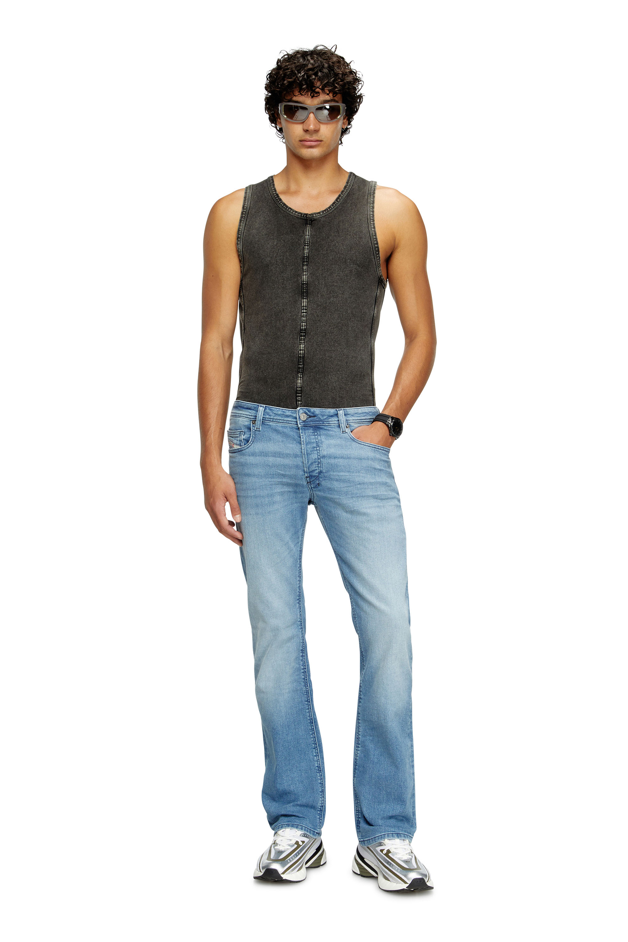 Bootcut Jeans 2007 Zatiny 0GRDI, Light Blue Diesel - Man's Bootcut Jeans 2007 Zatiny 0GRDI, Light Blue - 1