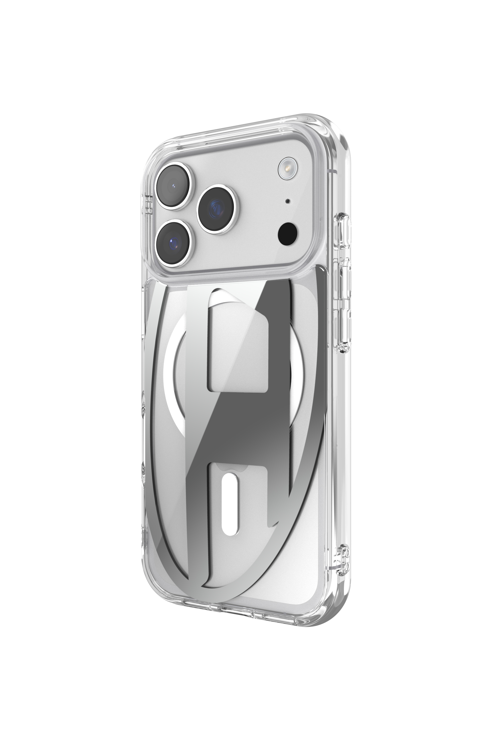 Diesel - 60413 AOP CASE, Unisex's Oval D metallic case with magsafe for iPhone 17 Pro in Grey - 4