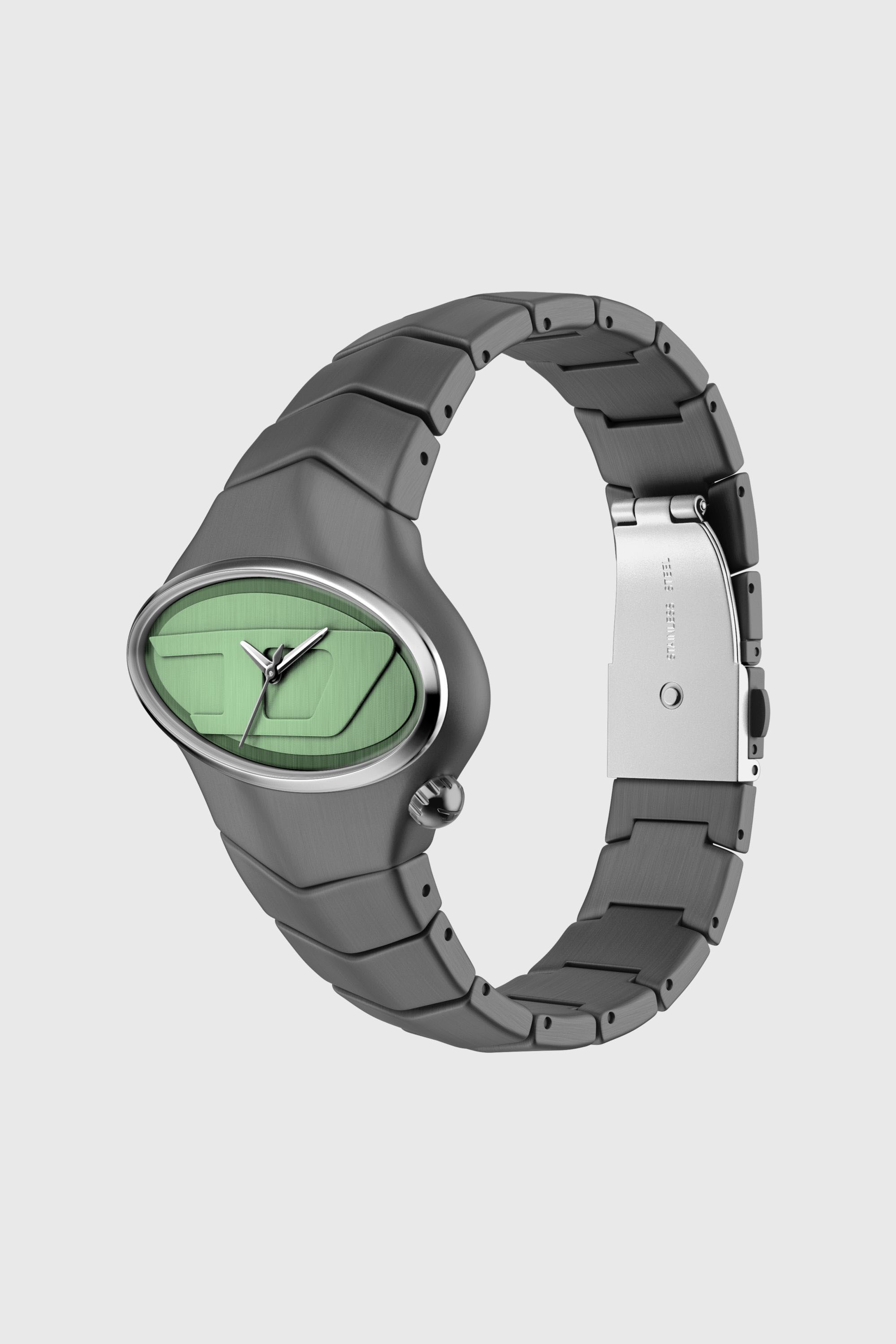 Diesel - DZ2241 WATCH, Man's D-Rush gunmetal stainless steel watch in Dark grey - 2