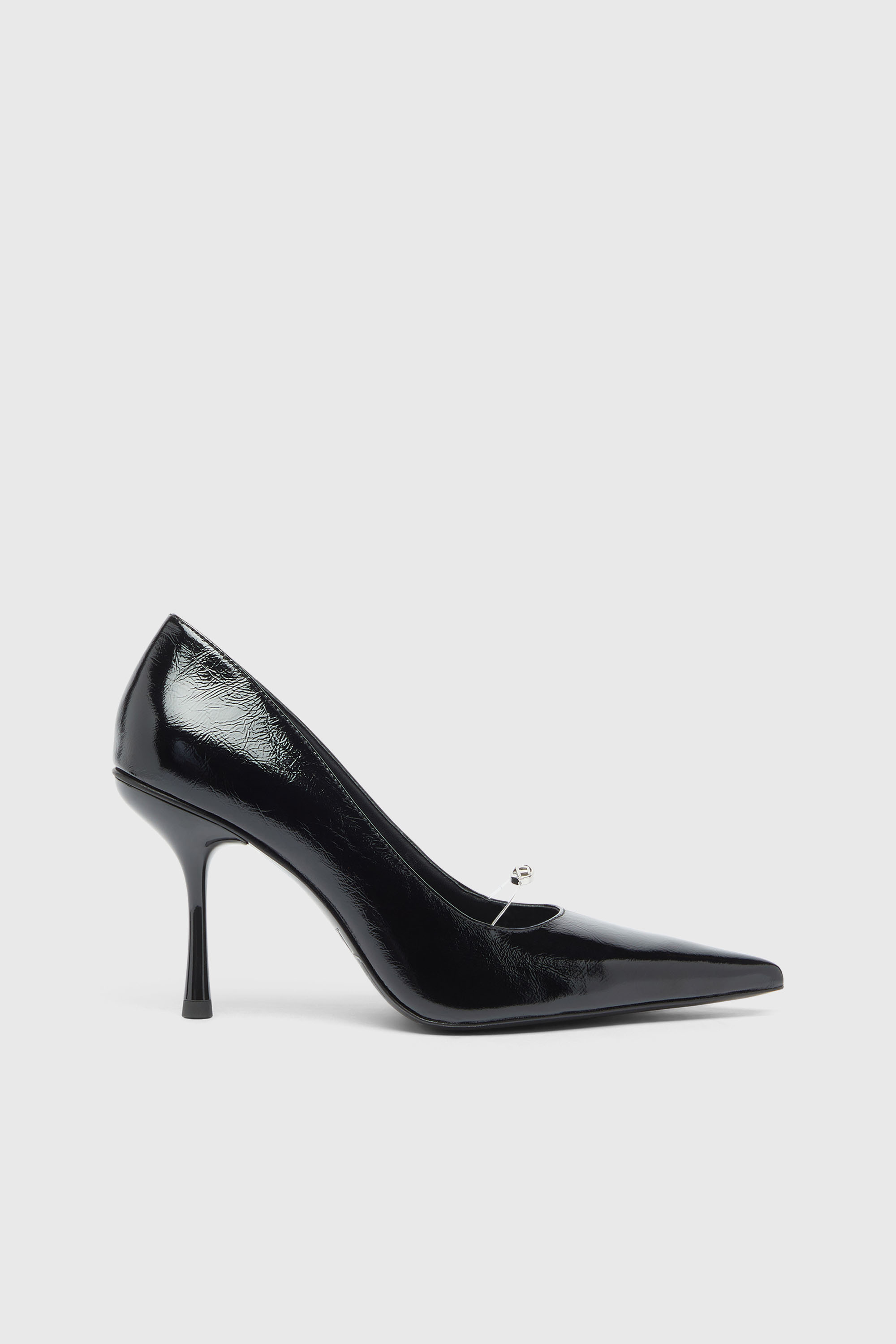 Diesel - D-JEWELS 90 P, Woman's D-Jewels - Pumps in naplak leather in Black - 1