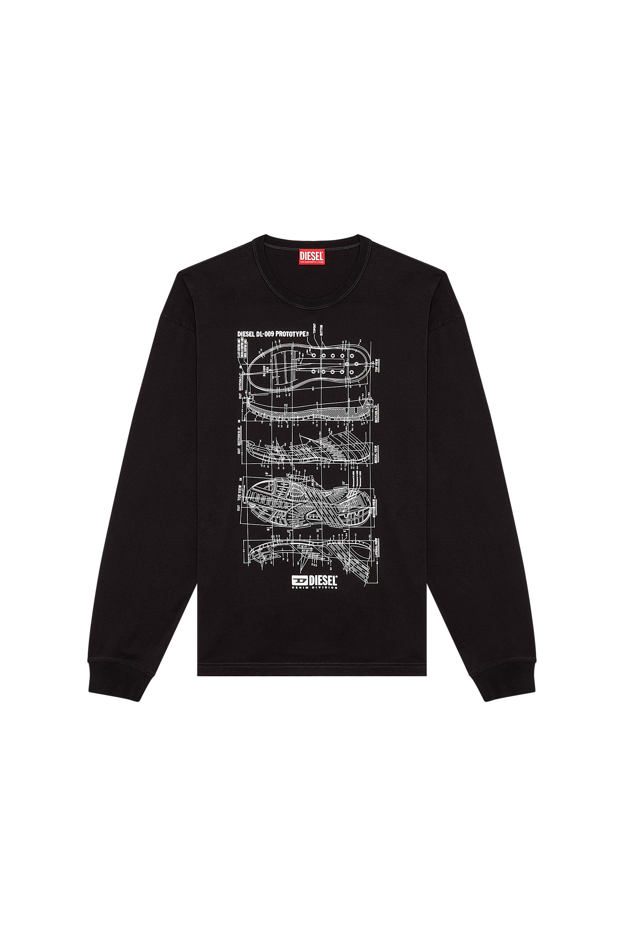 Tシャツ・カットソー DIESEL TOP (A130200DLAX) Women's Ribbed-knit turtleneck top | White | Diesel