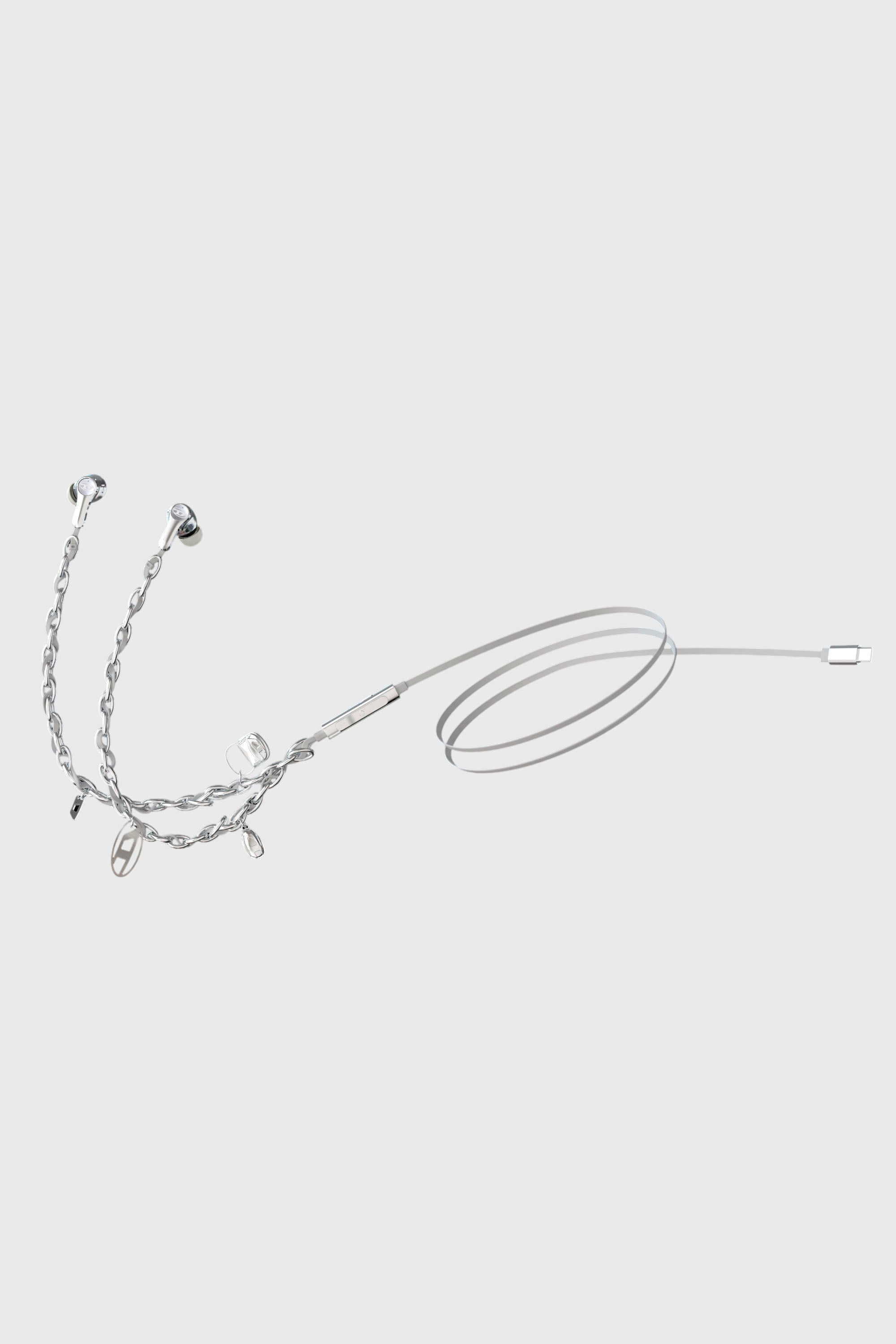 Diesel - 60458  WIRED EARBUDS WIRED EARBUDS, Unisex's Wired Earbuds and charms in Silver - 5