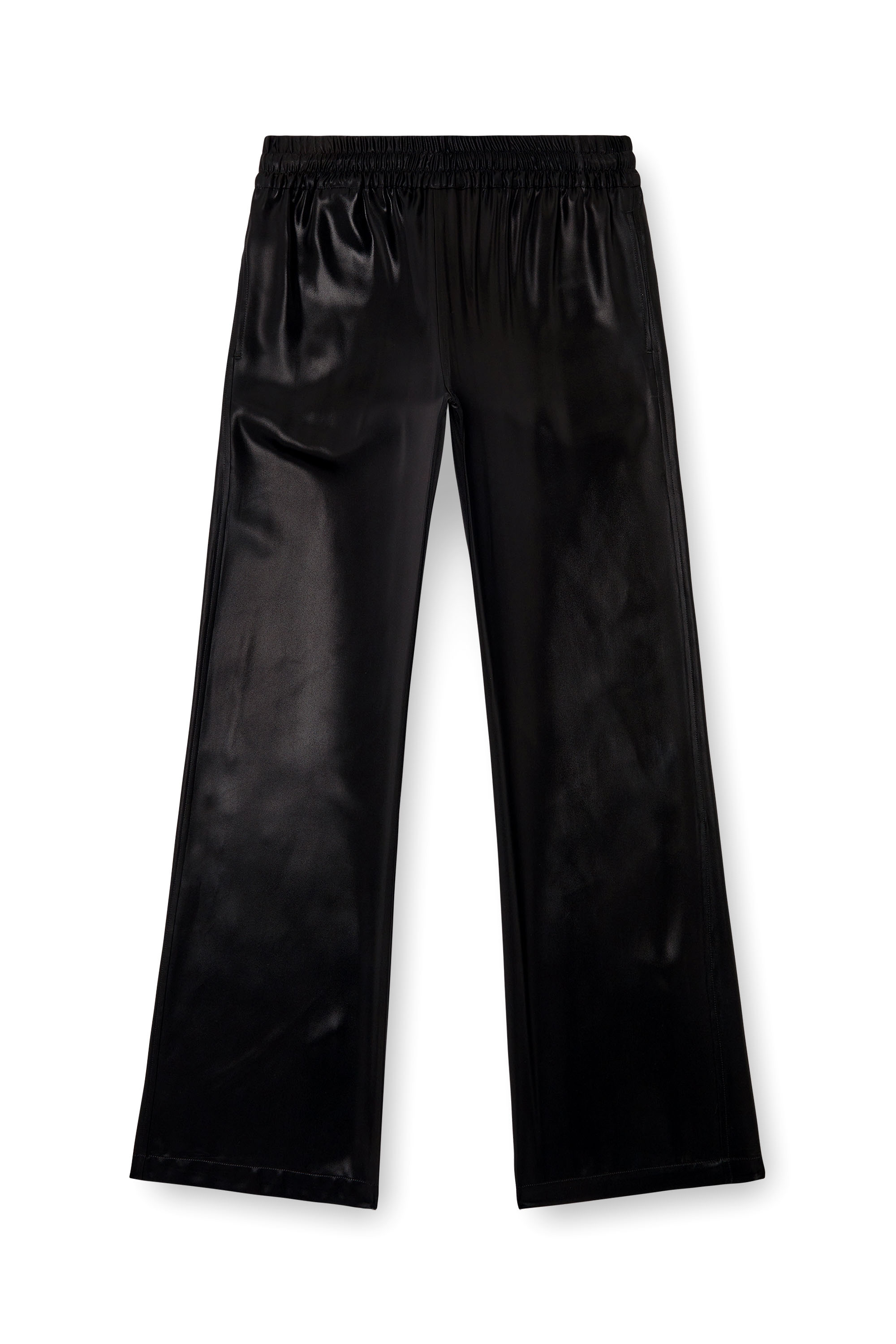 Diesel - P-DREYER-C-WN-Q1, Woman's Satin track pants in Black - 2