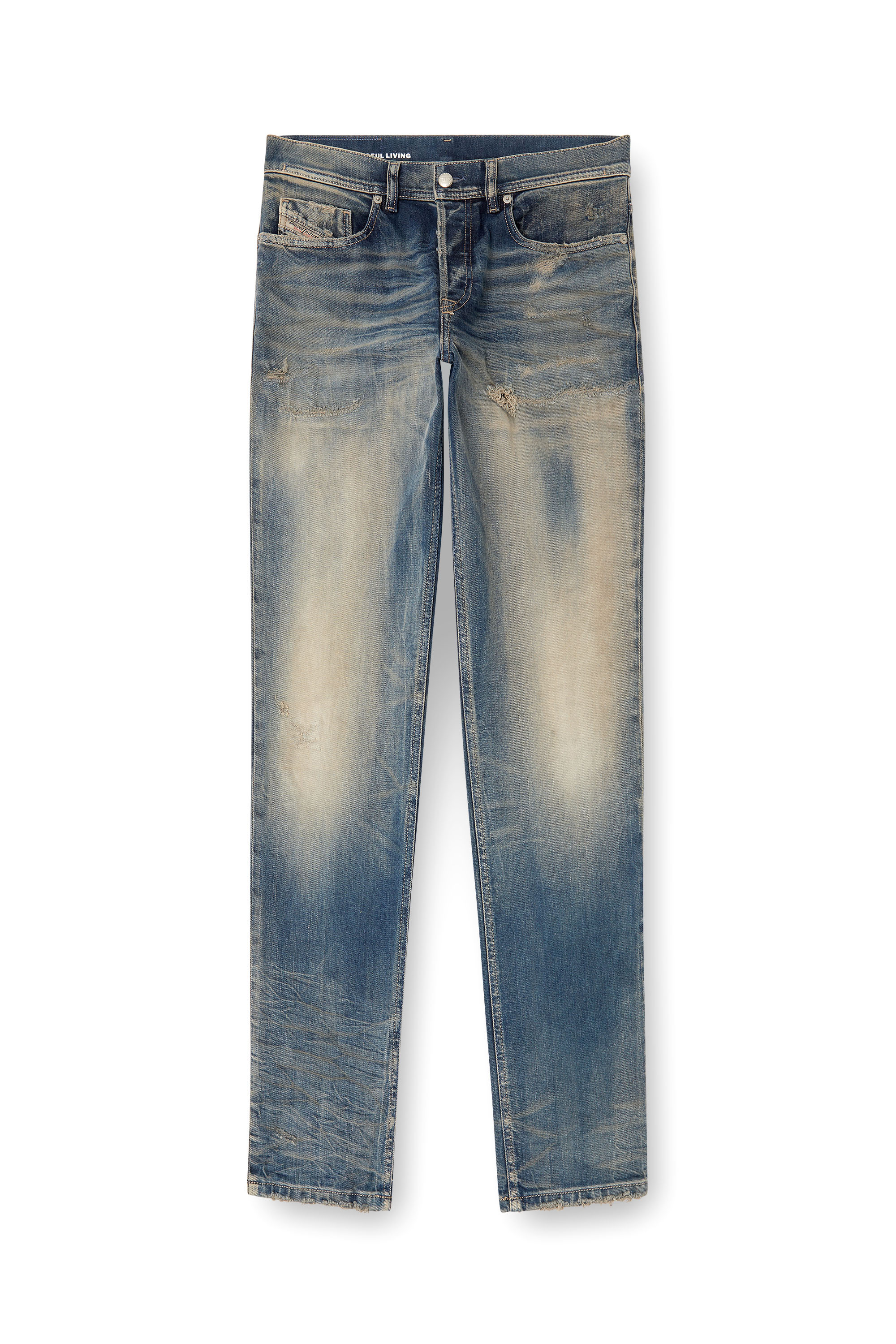 Regular Jeans 2023 D-Finitive 09M18, Medium blue Diesel - Man's Regular Jeans 2023 D-Finitive 09M18, Medium blue - 2