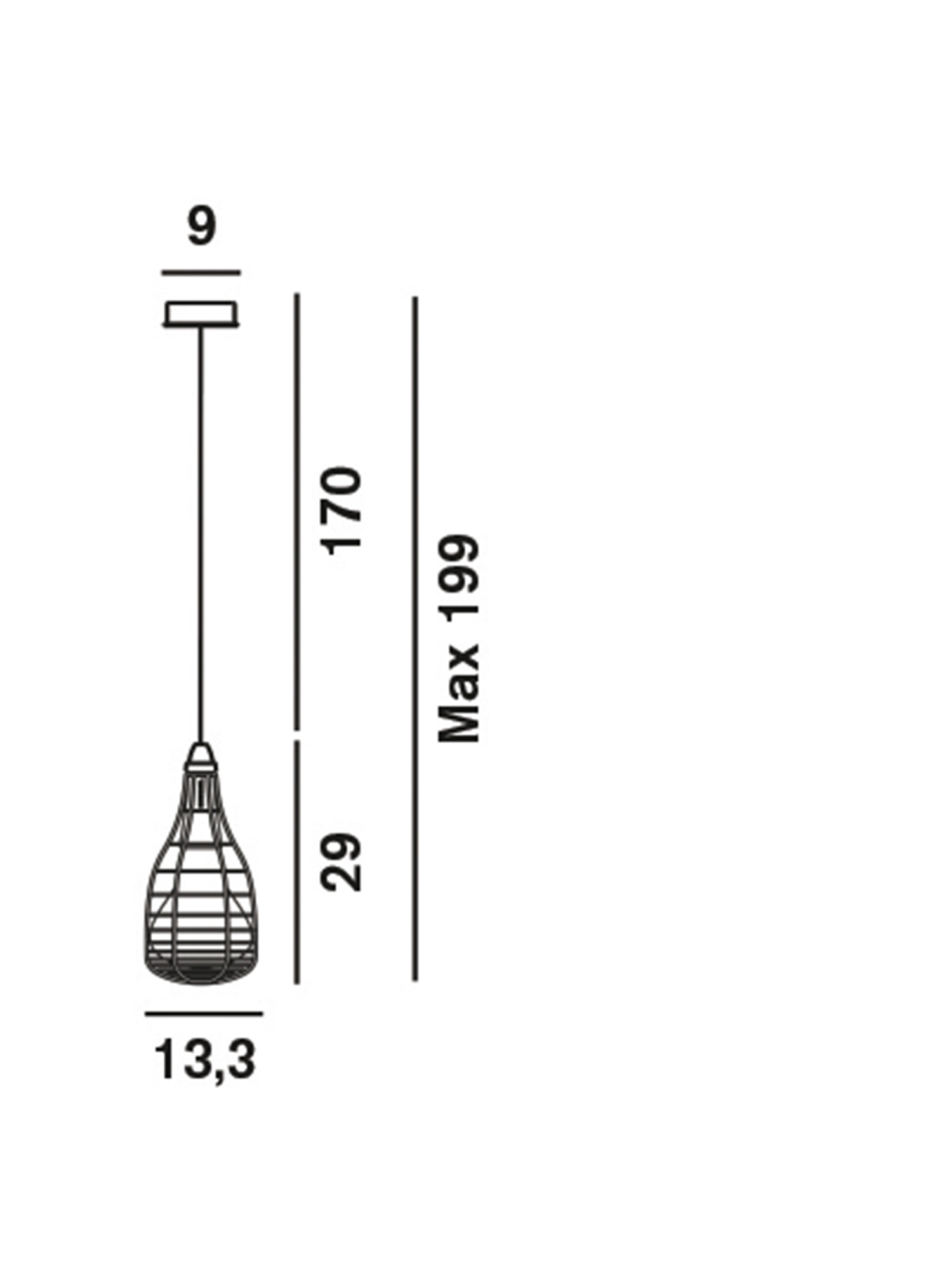 Diesel - CAGE SOSPENSIONE MIC, Unisex's White lighting with a decorative cage in White - 2