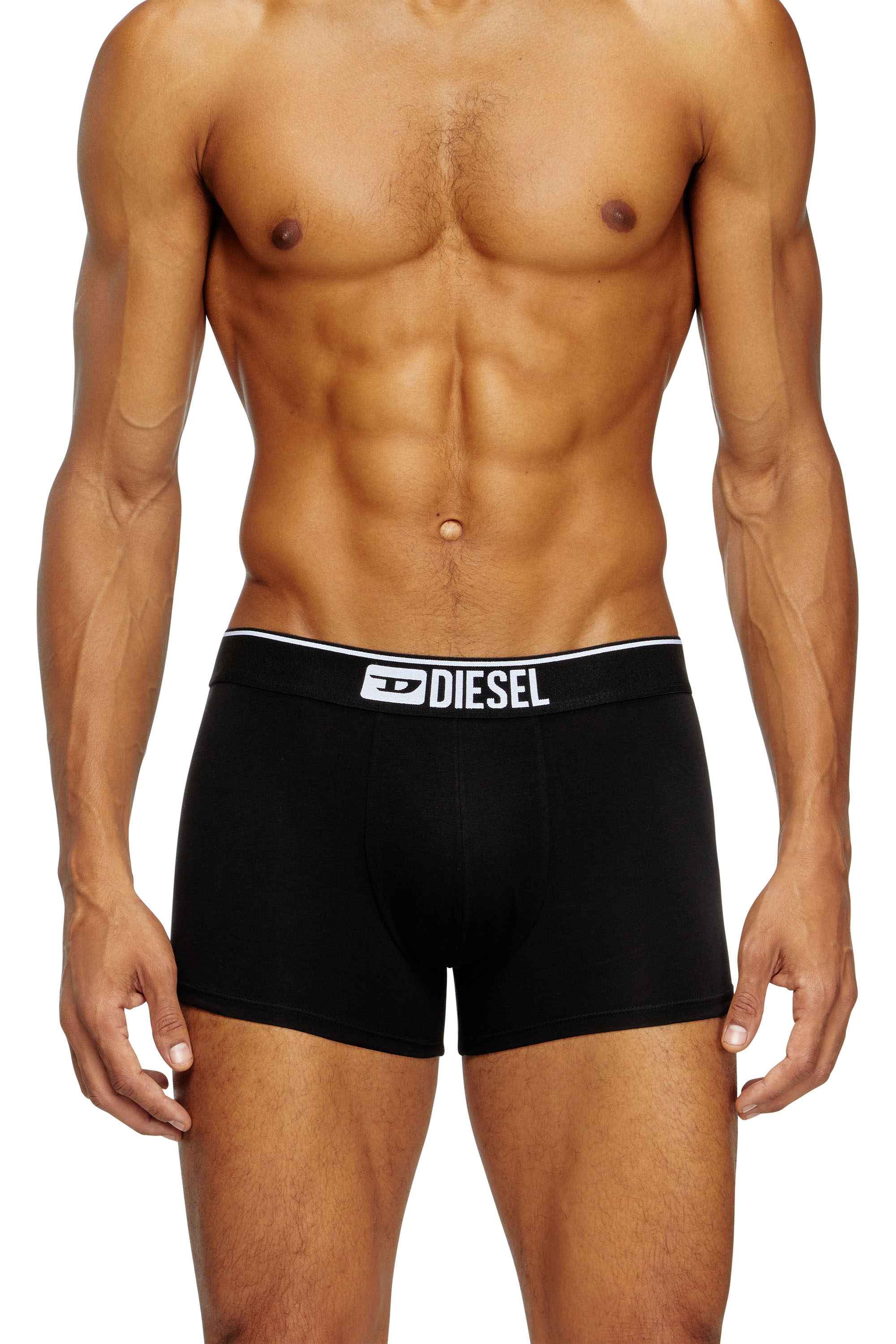 Diesel - UMBX-DAMIENTHREEPACK, Man's Three-pack of plain boxer in Black - 3