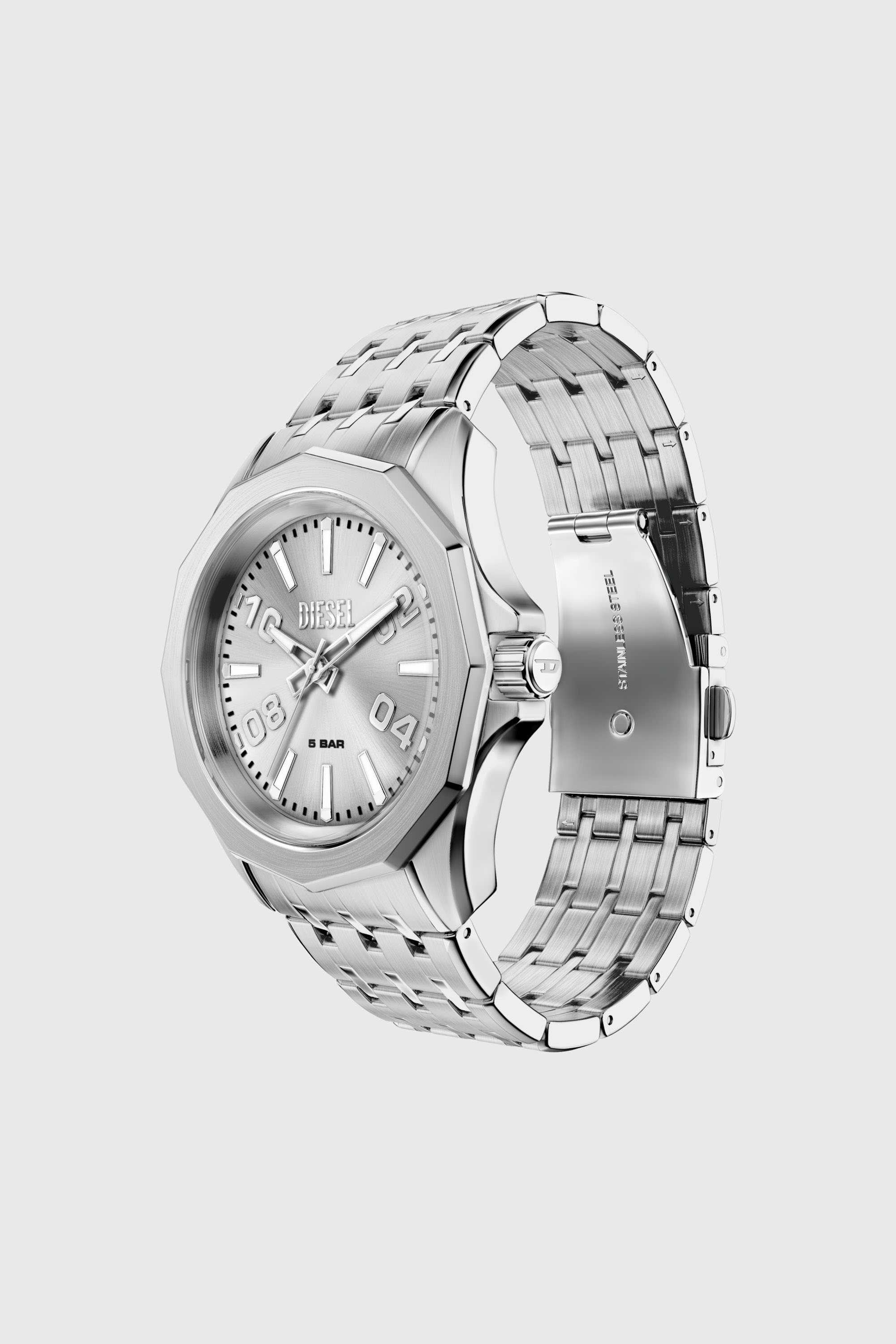 Diesel - DZ2236 WATCH, Man's Stinger stainless steel watch in Silver - 2