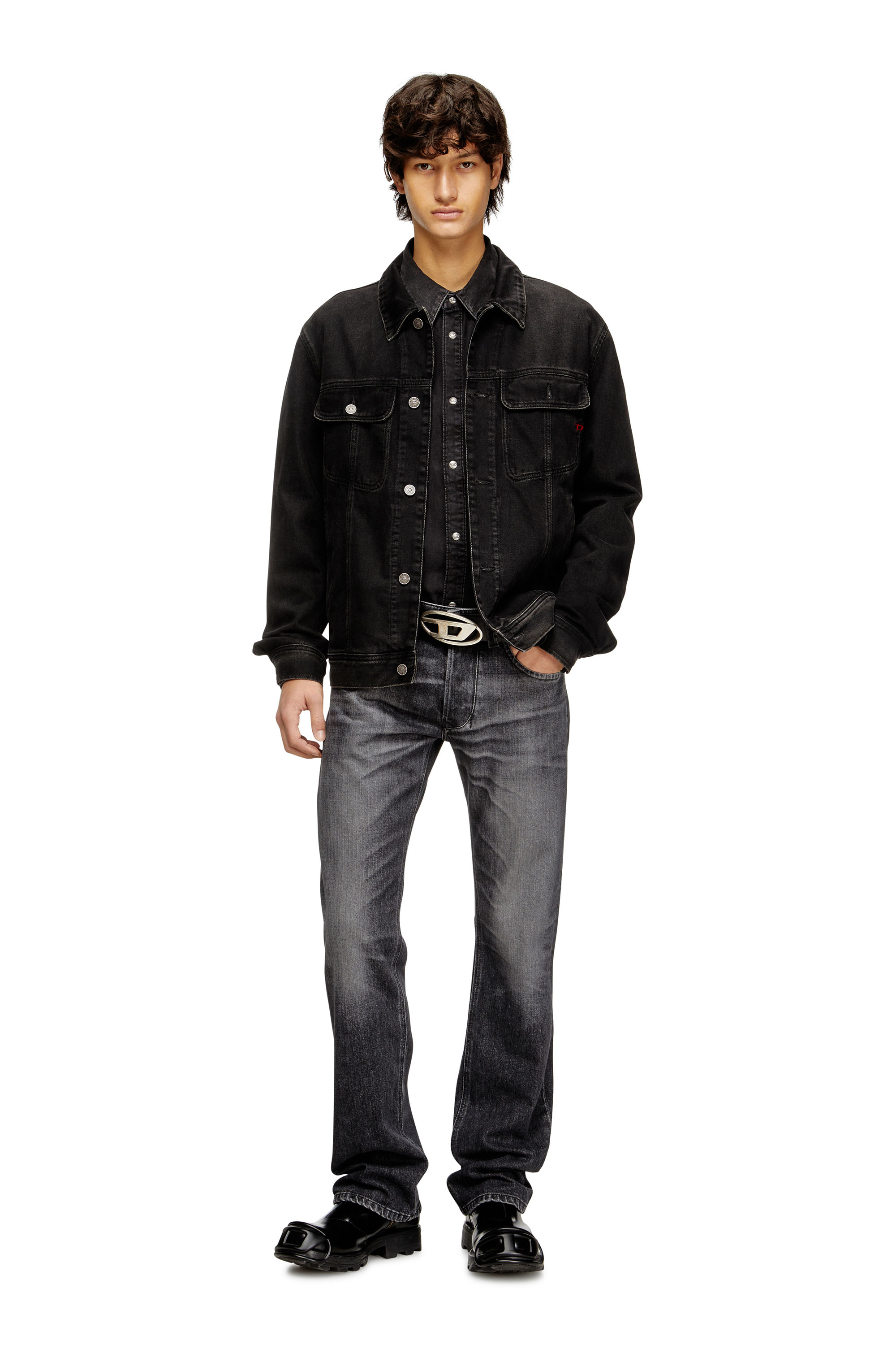 Diesel - Man's Regular Jeans 1985 Larkee 09N49, Grey - 2