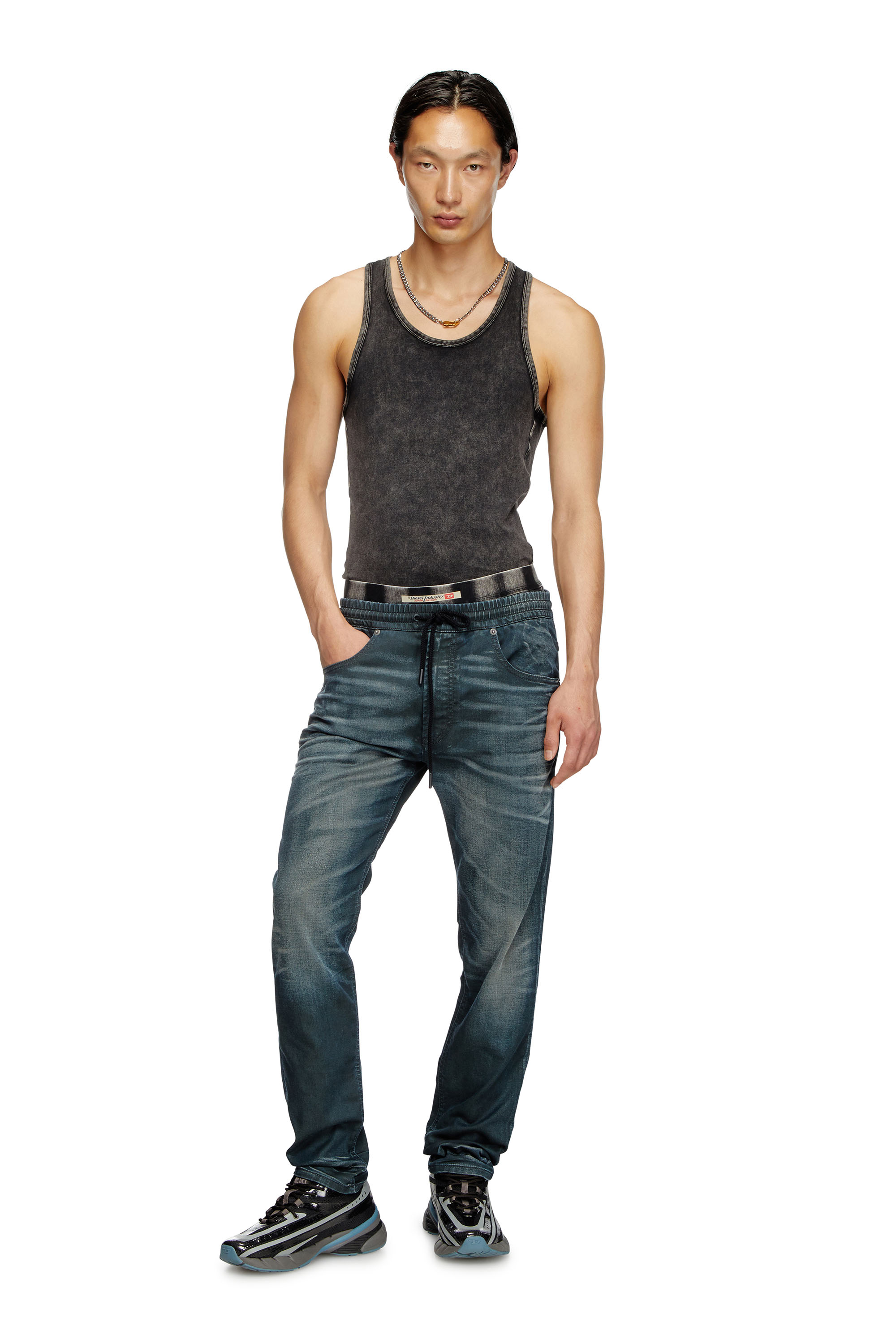 Diesel - Man's Regular 2030 D-Krooley Joggjeans® 068QK, Dark Blue - 1