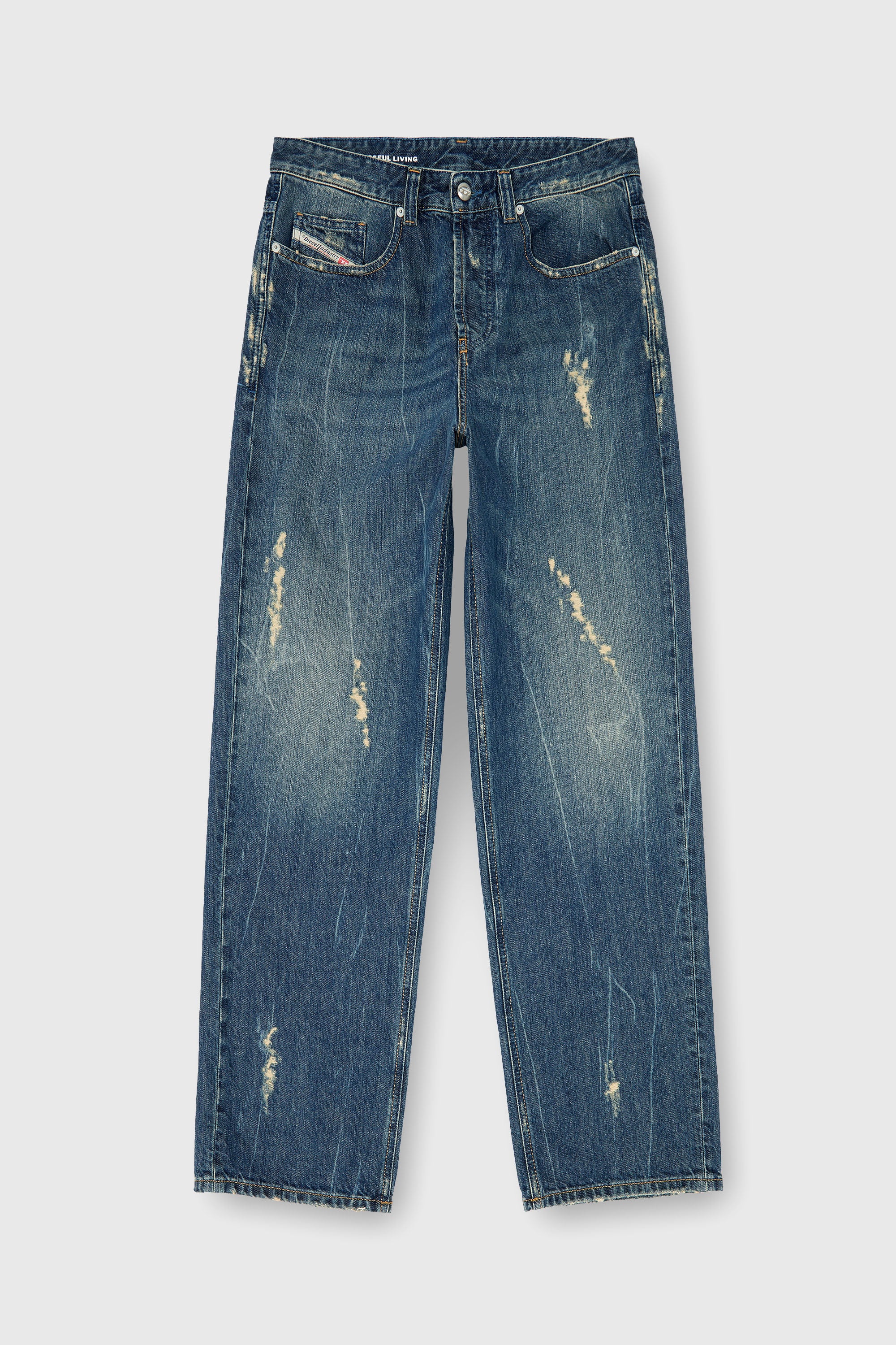 Diesel - Man's Relaxed Jeans 2001 D-Macro 09Q28, Medium blue - 2