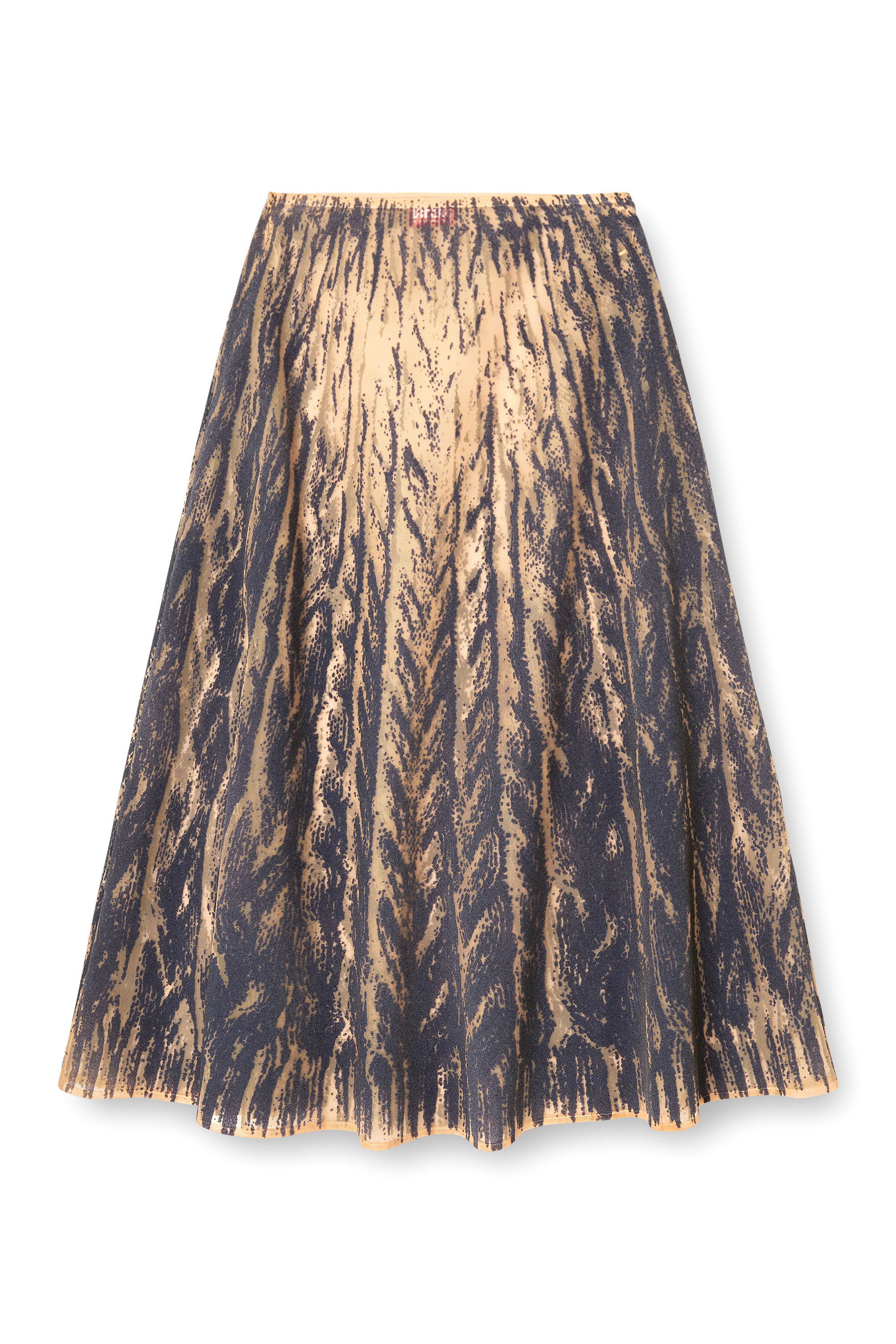 Diesel - O-RIUNDA, Woman's Sheer skirt in rigid printed tulle in Grey - 2