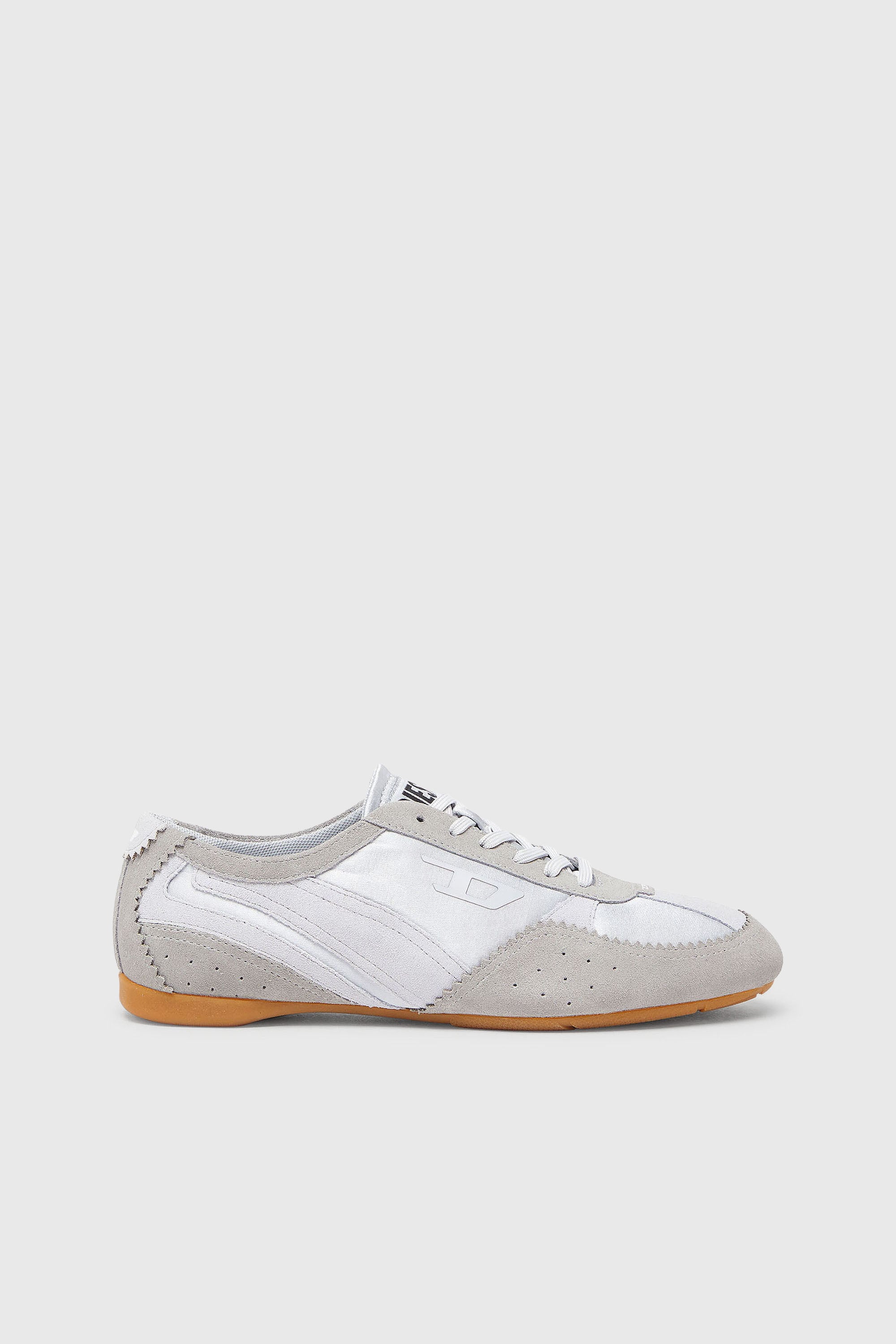 Diesel - D-MILE LOW II W, Woman's D-Mile-Flat sneakers with suede overlays in Light Blue - 1