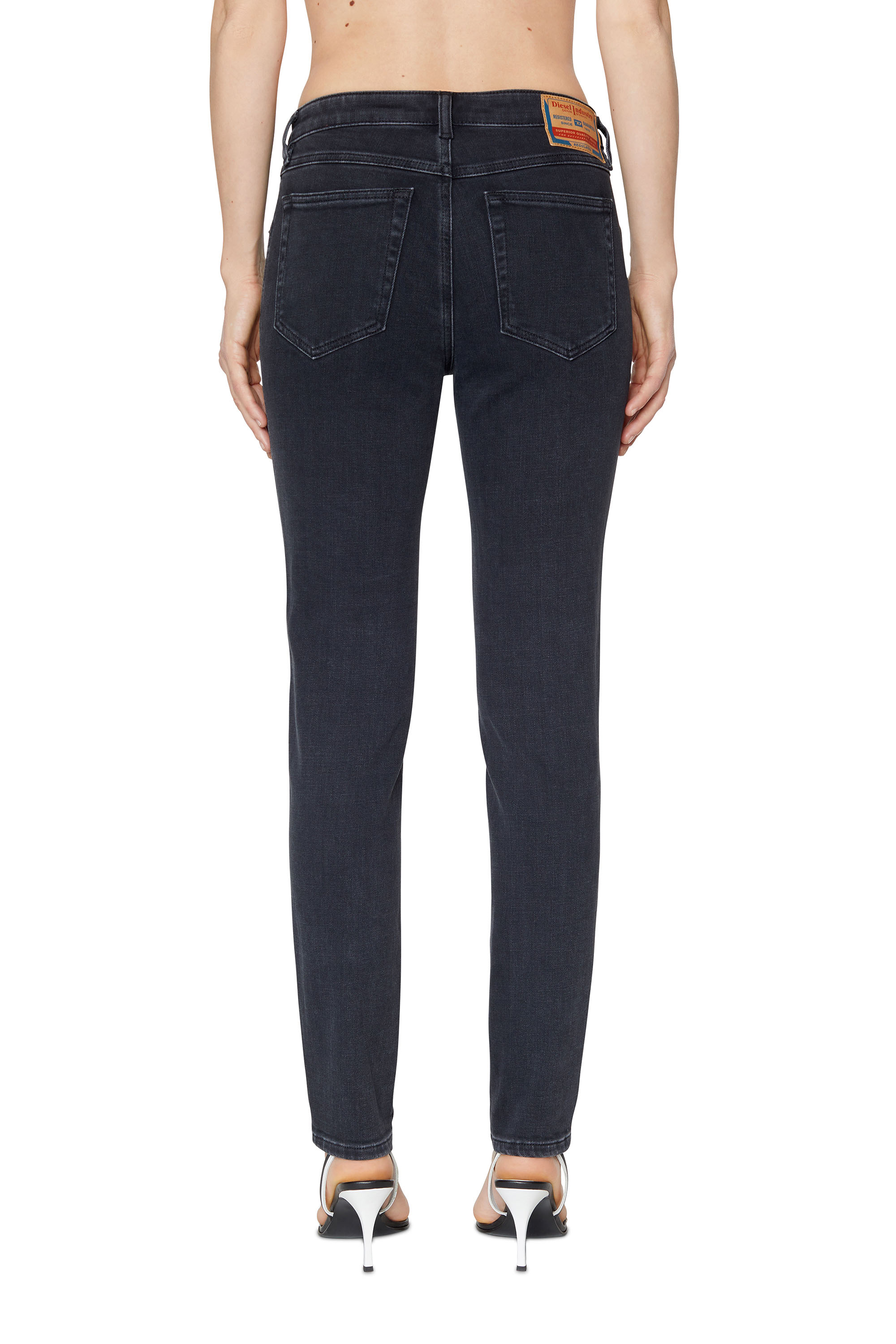Diesel - Skinny Jeans 2015 Babhila Z870G, Black/Dark grey - Image 3