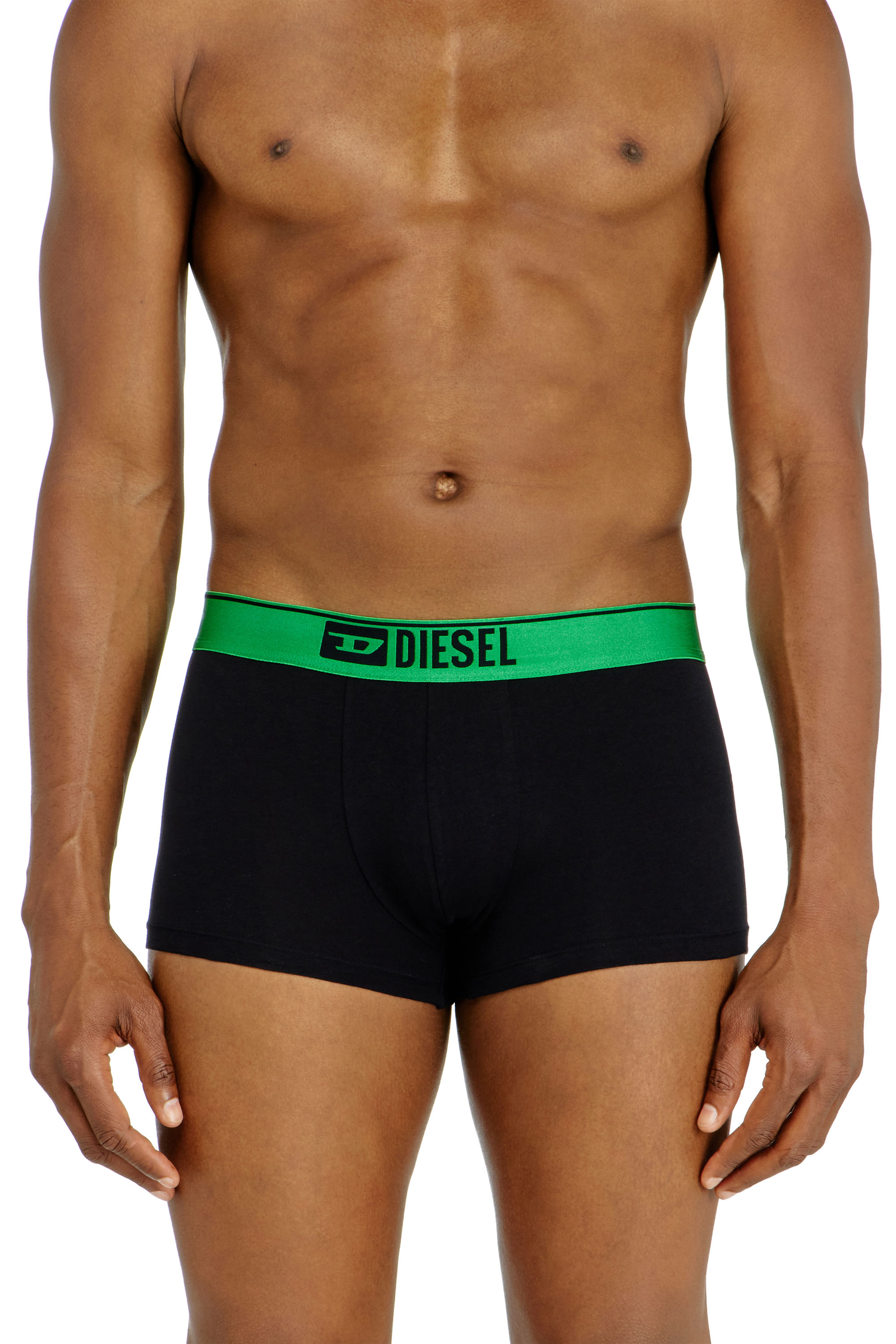 Diesel - DAMIEN-GFT-3PACK, Man's Three-pack boxer briefs with metallic waistband in Black - 3