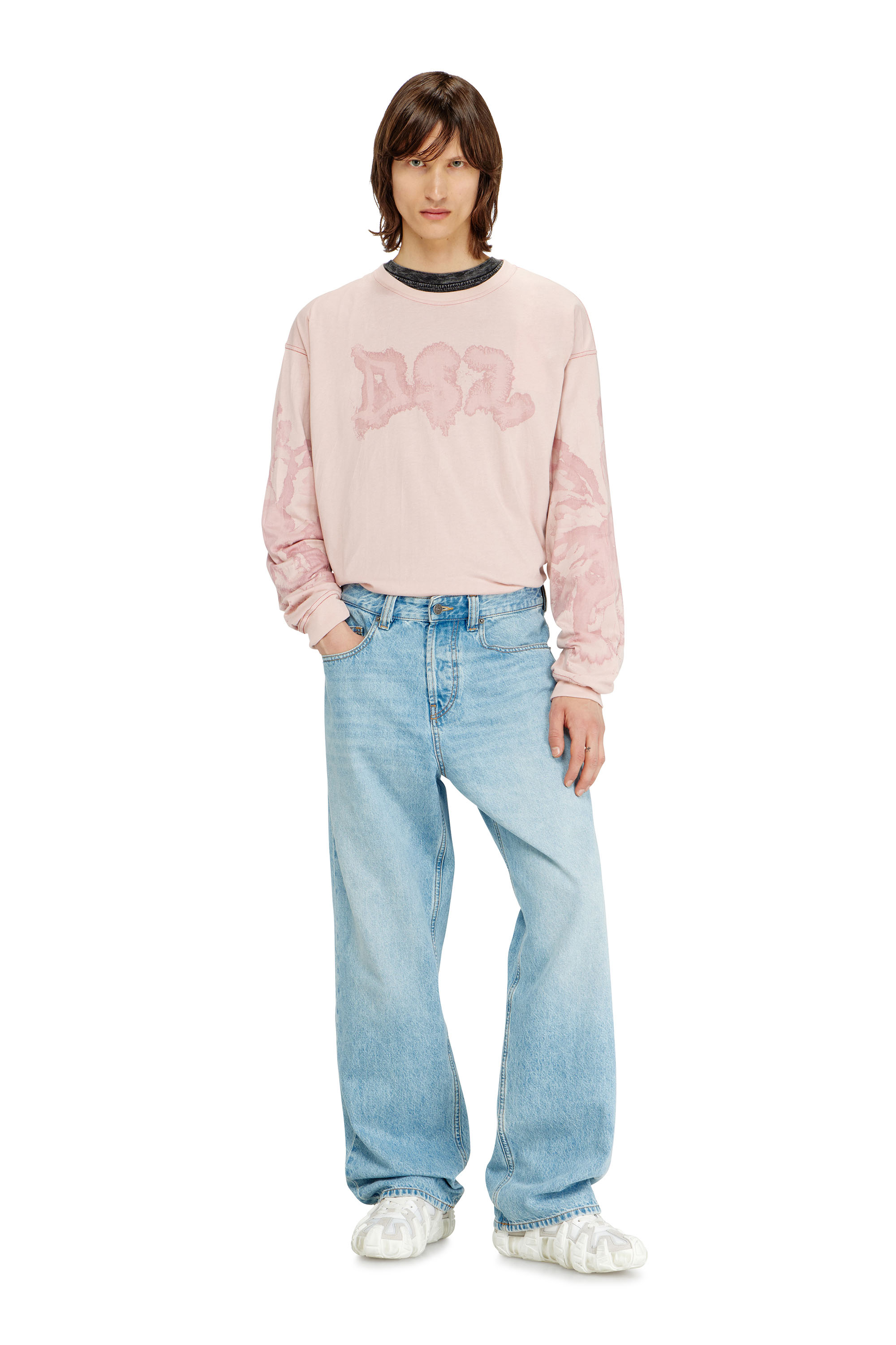 Diesel - Man's Relaxed Jeans 2001 D-Macro 09I29, Light Blue - 4