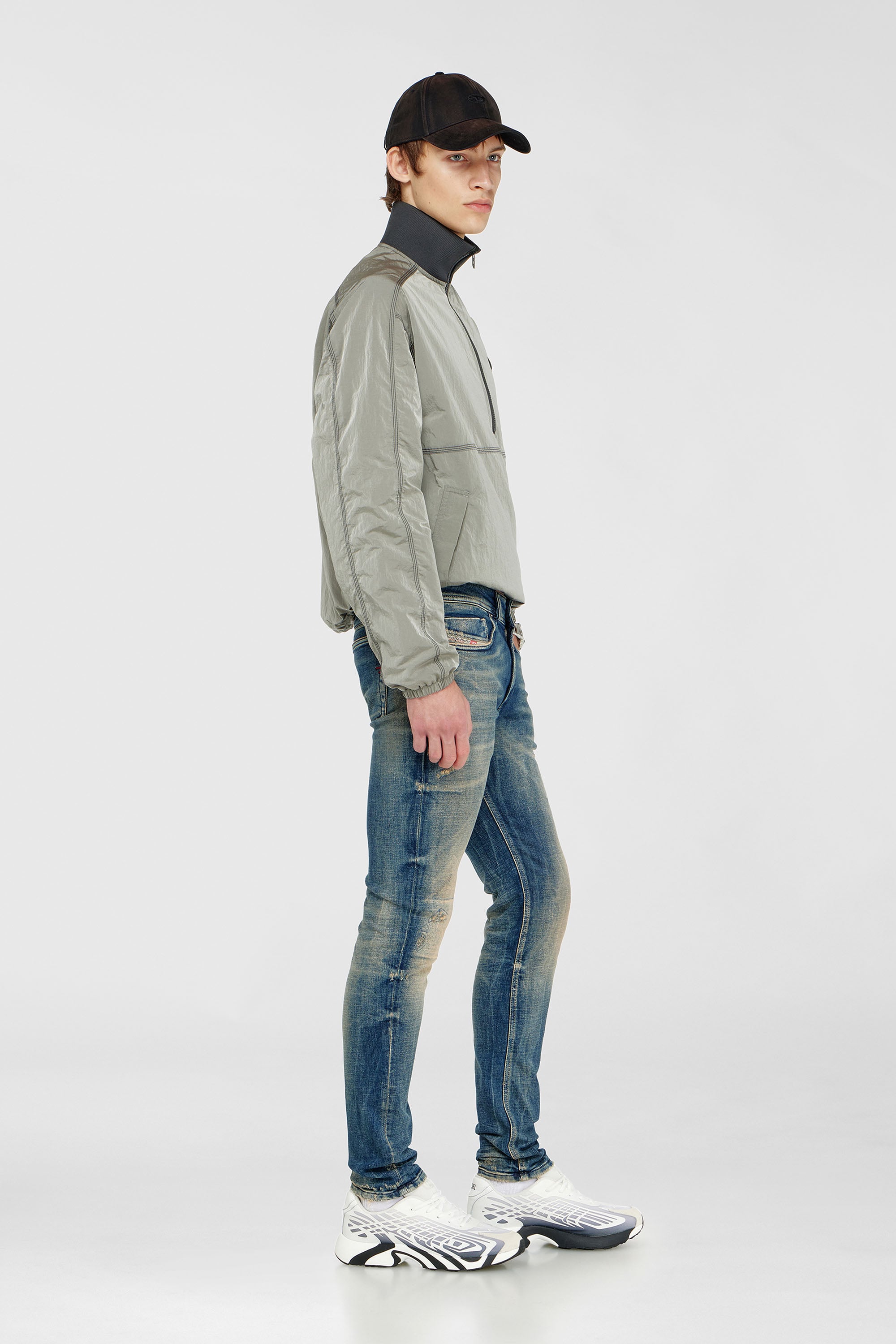 Diesel - Man's Skinny Jeans 1979 Sleenker 09P68, Dark Blue - 2
