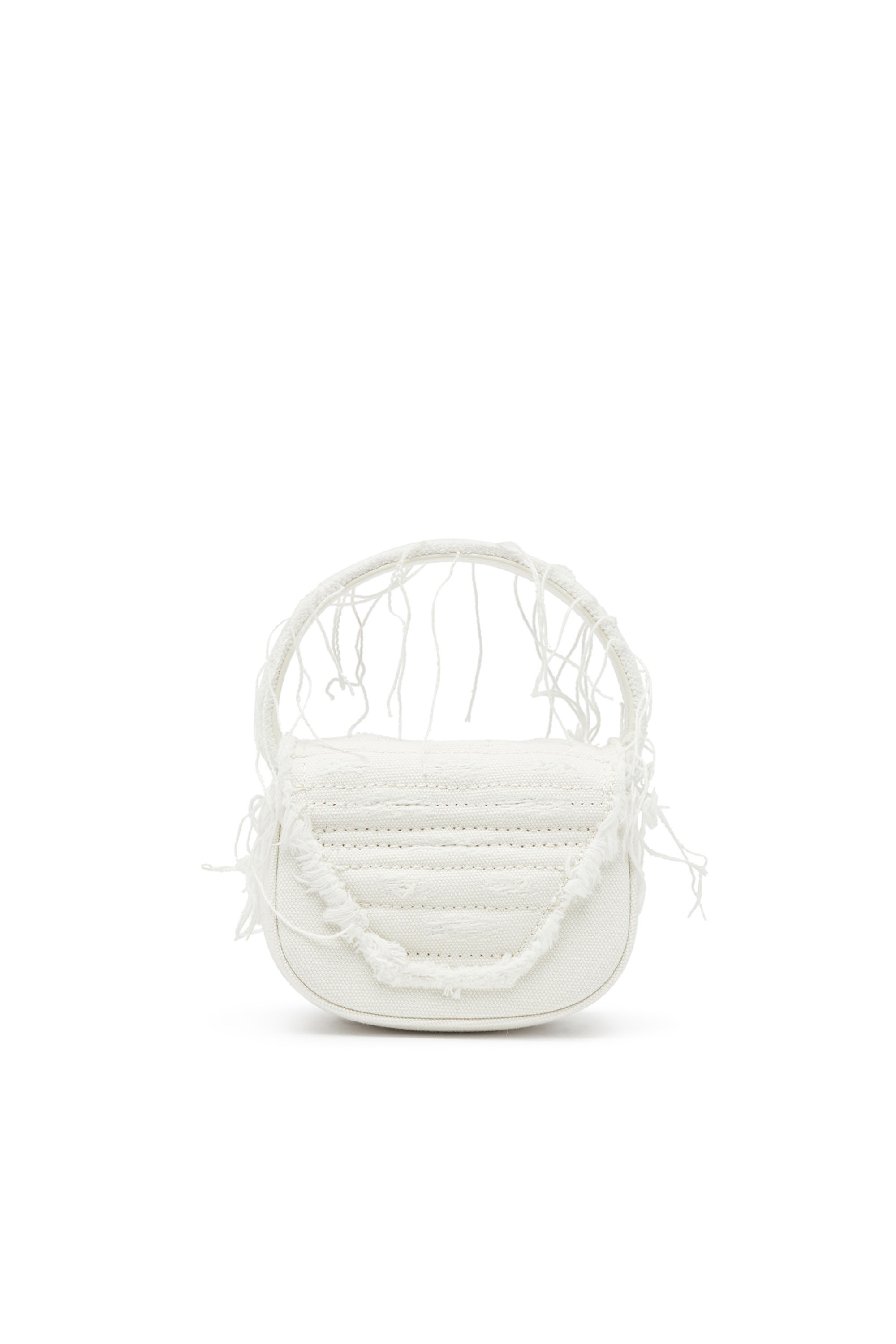 Diesel - 1DR XS, Woman's 1DR XS-Iconic mini bag in canvas and leather in White - 2