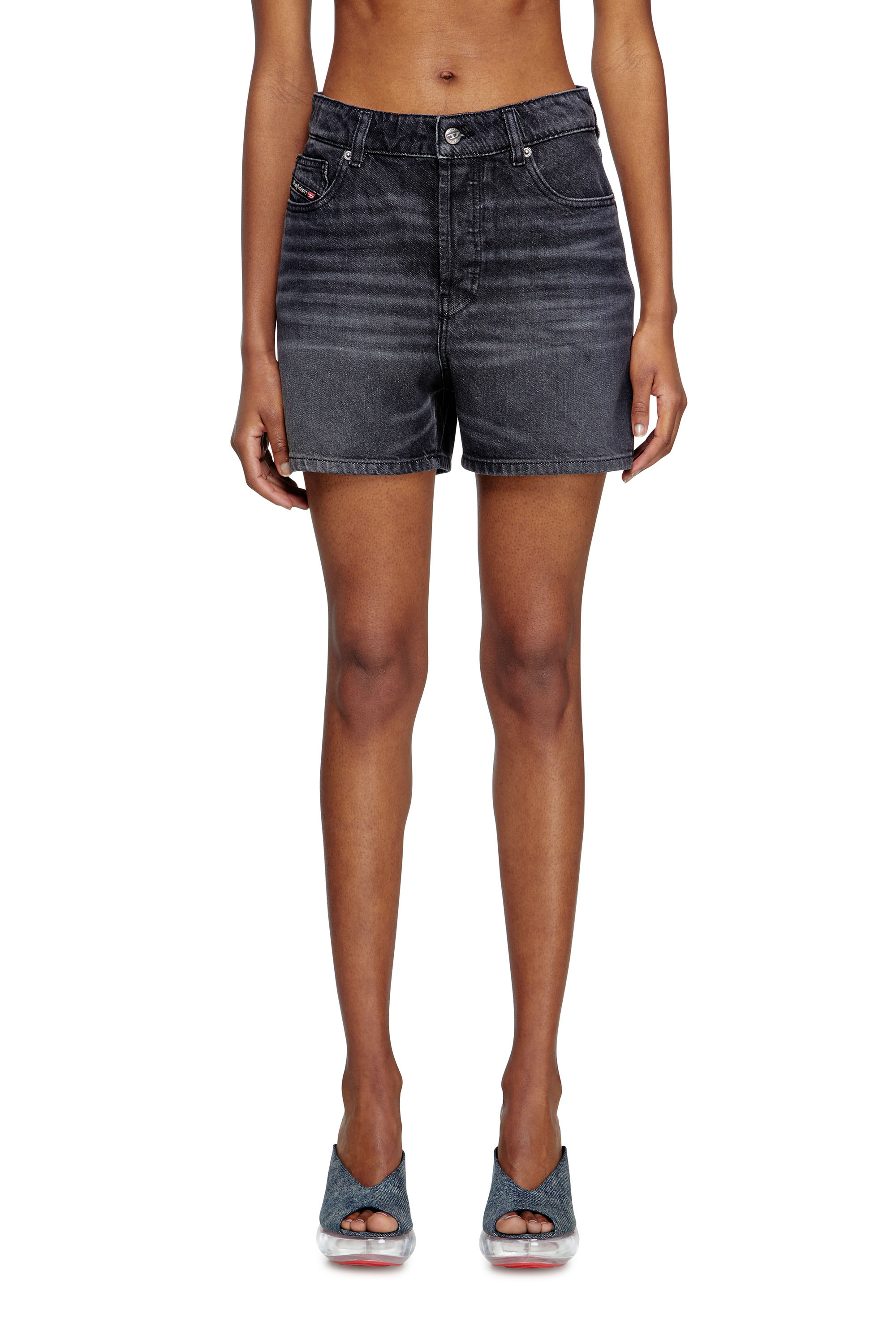 Diesel - DE-JIRO, Woman's Denim shorts in Black - 3