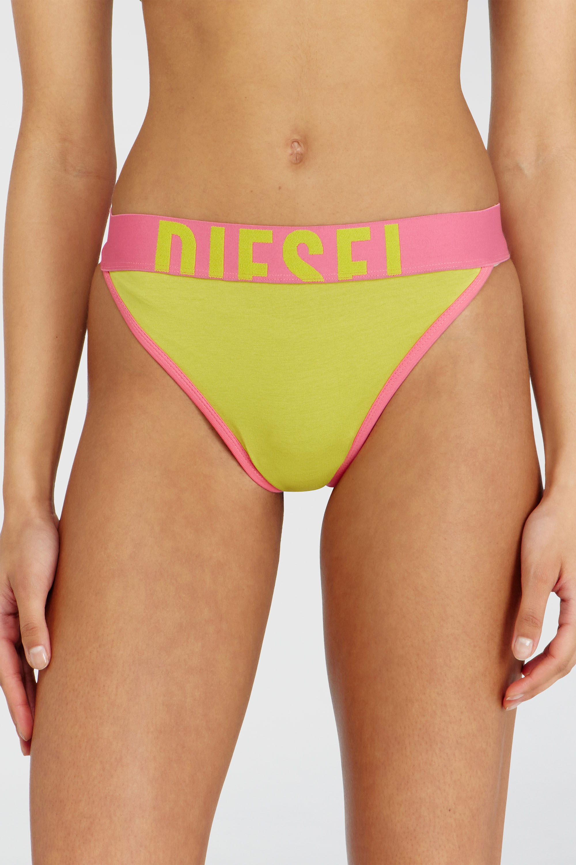 Diesel - MARIANNA-D-POP-3PACK, Woman's Three-pack stretch cotton multicolour thongs in Multicolor - 2