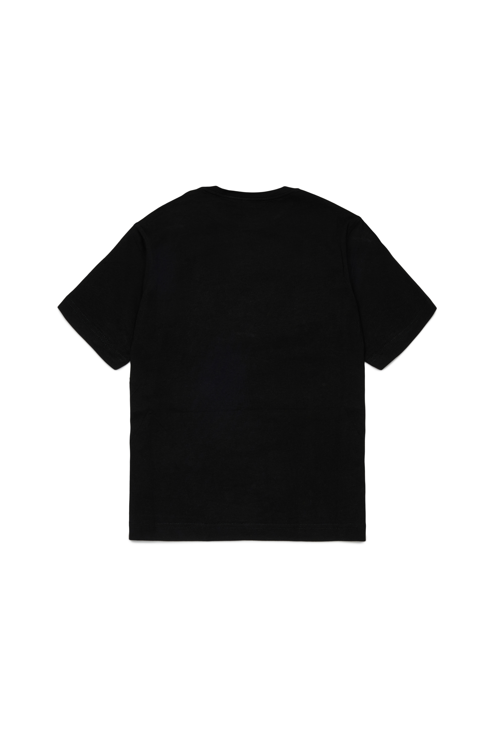 Diesel - TVEL OVER, Man's T-shirt with two-tone Oval D print in Black - 2