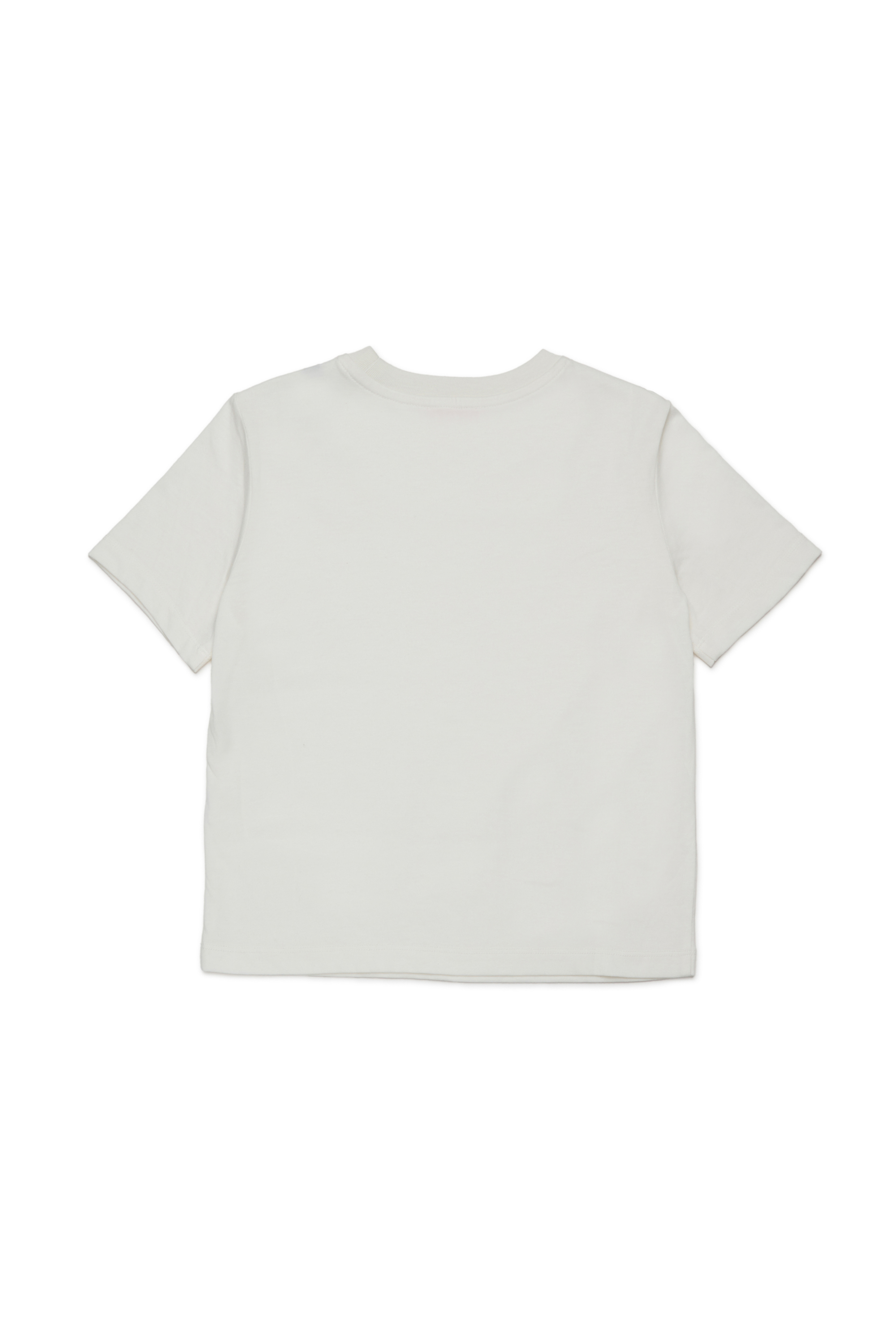 Diesel - TRISTANA, Woman's Cotton T-shirt with front logo in White - 2