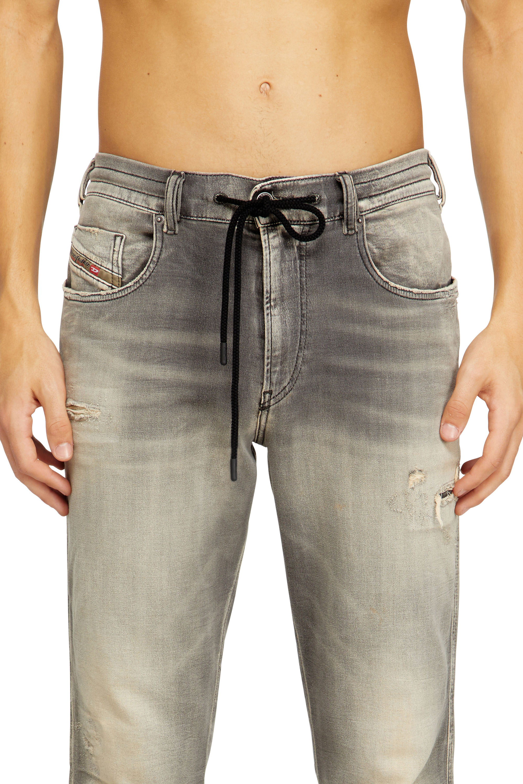 Diesel - Man's Slim 2062 D-Strukt Joggjeans® 068UH, Light Grey - 5