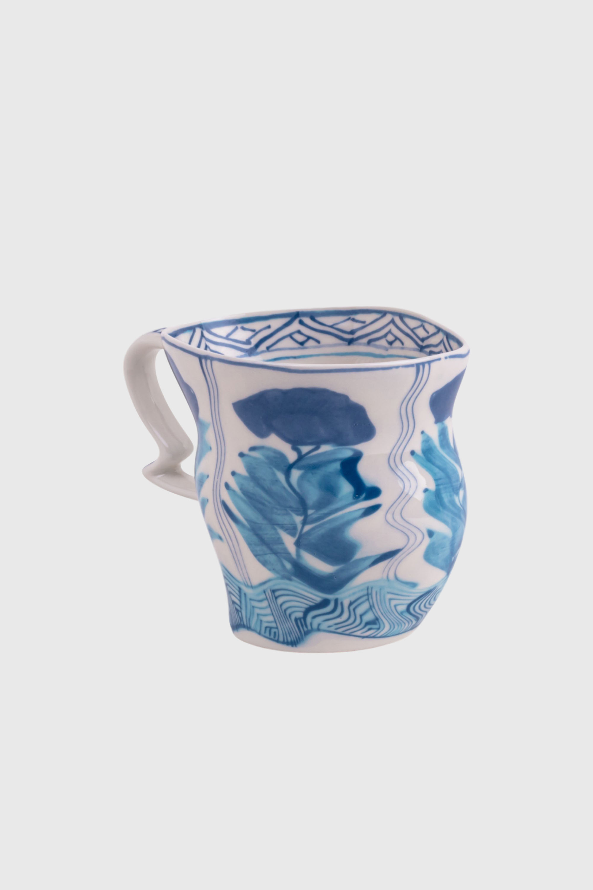 Diesel - 11257 PORCELAIN MUG "CLASSIC ON ACID" -, Unisex's Porcelain mug in White/Blue - 4