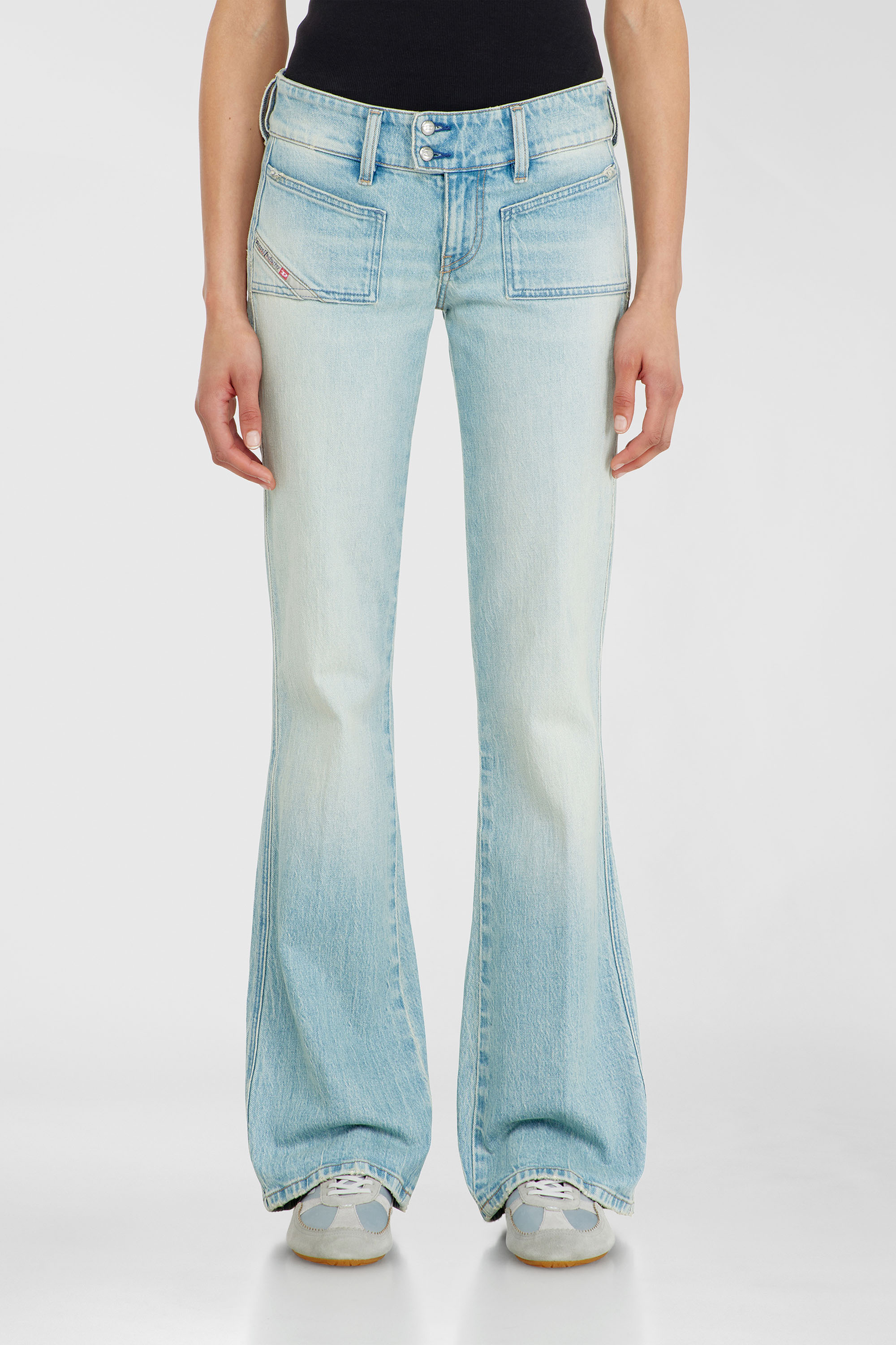 Diesel - Woman's Bootcut Jeans D-Hush 0KBBX, Light Blue - 1