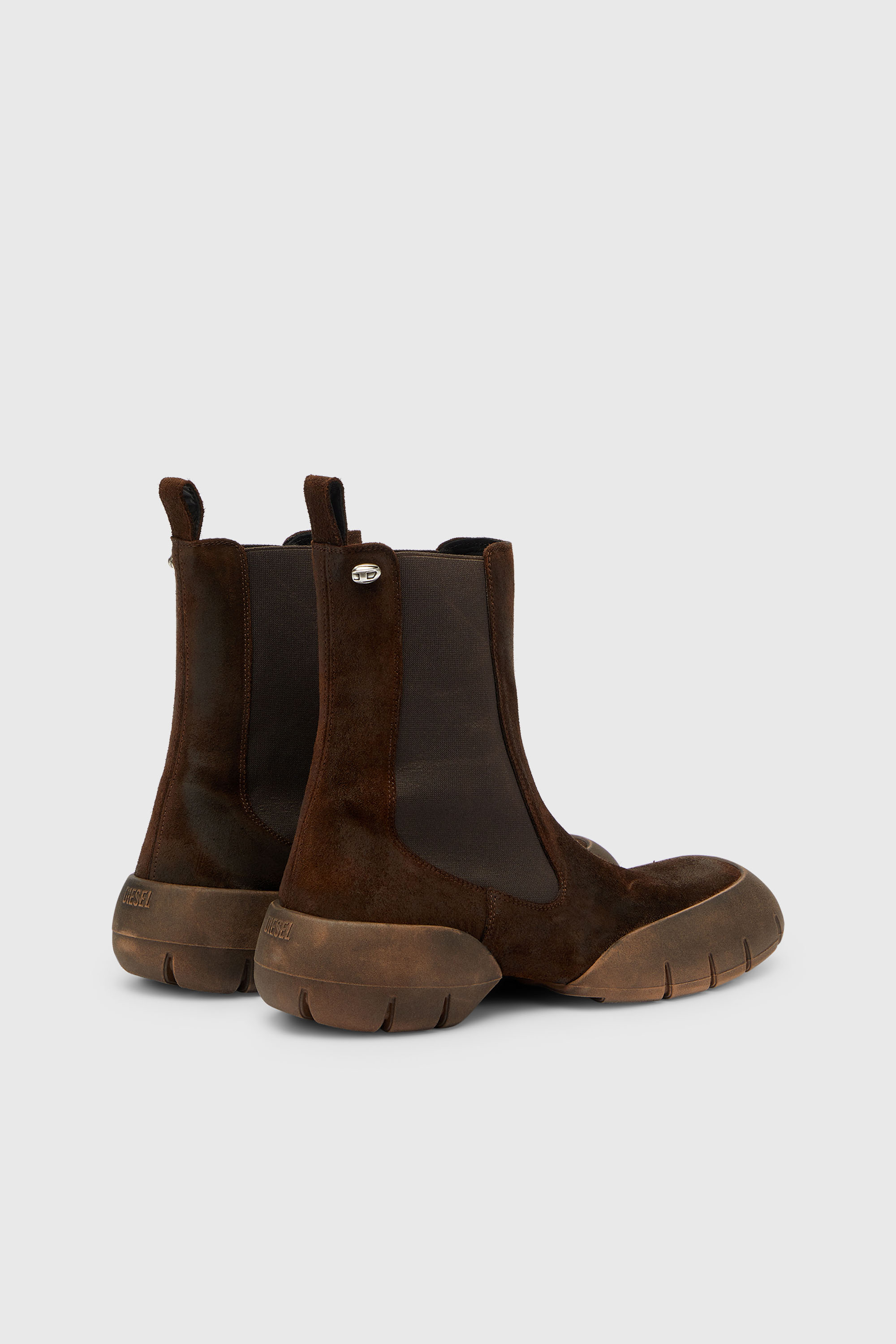 Diesel - D-MATHIEU CH, Man's D-Mathieu - Suede boots with rubber outsole in null - 3