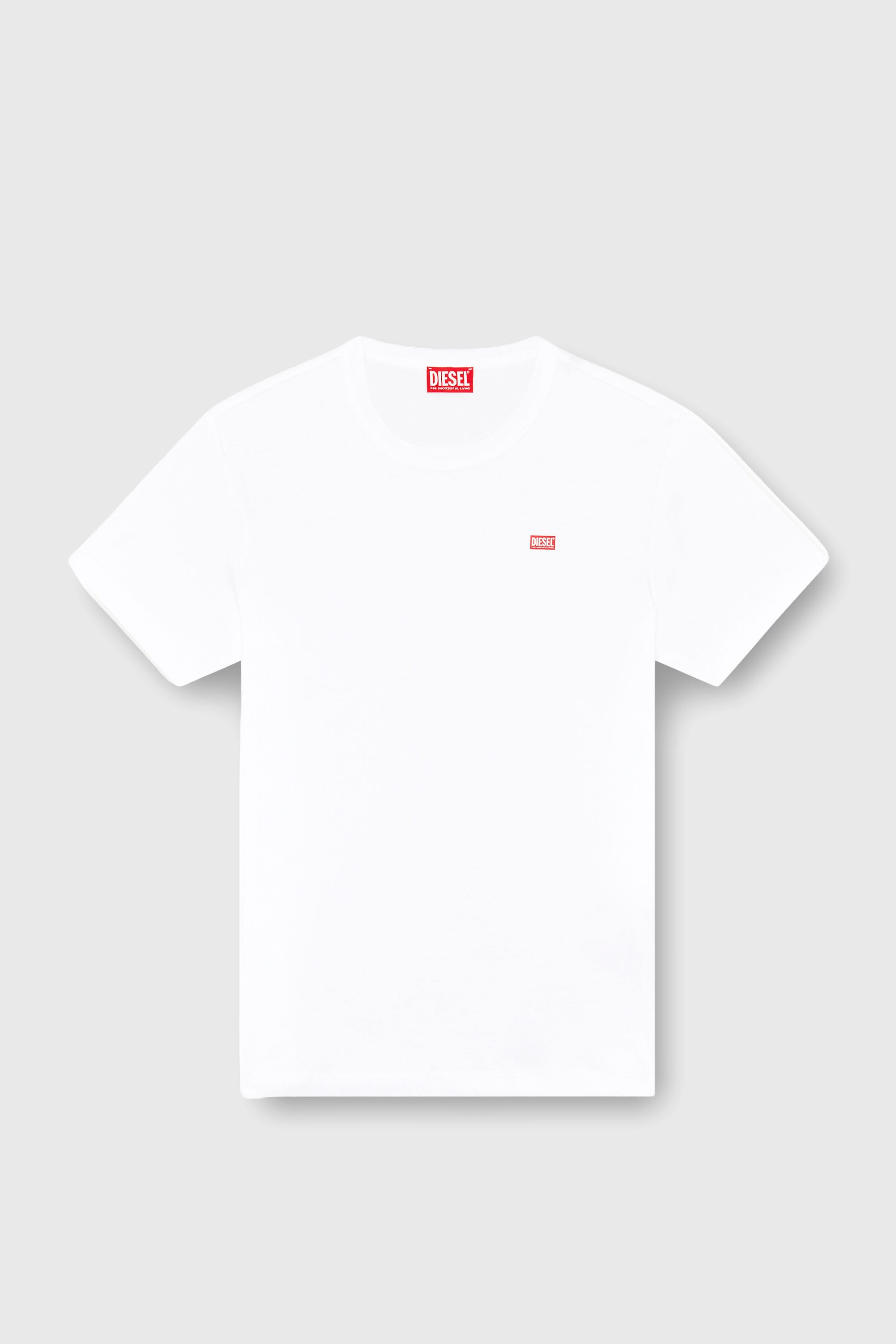 Diesel - T-MIEGOR-K77, Man's T-shirt in mercerised cotton in White - 2