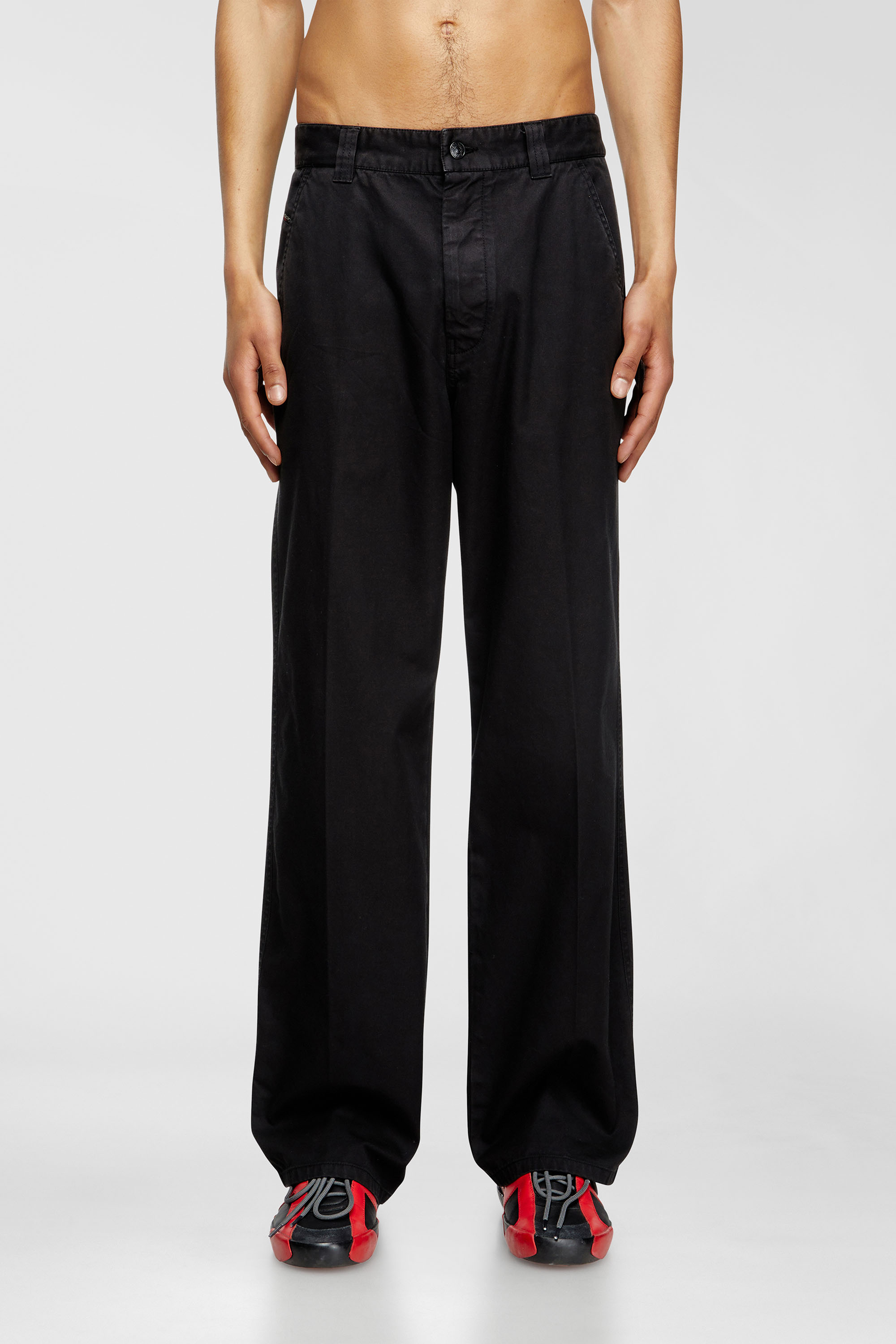 Diesel - P-HANT-CHINO, Man's Chino pants in Black - 1