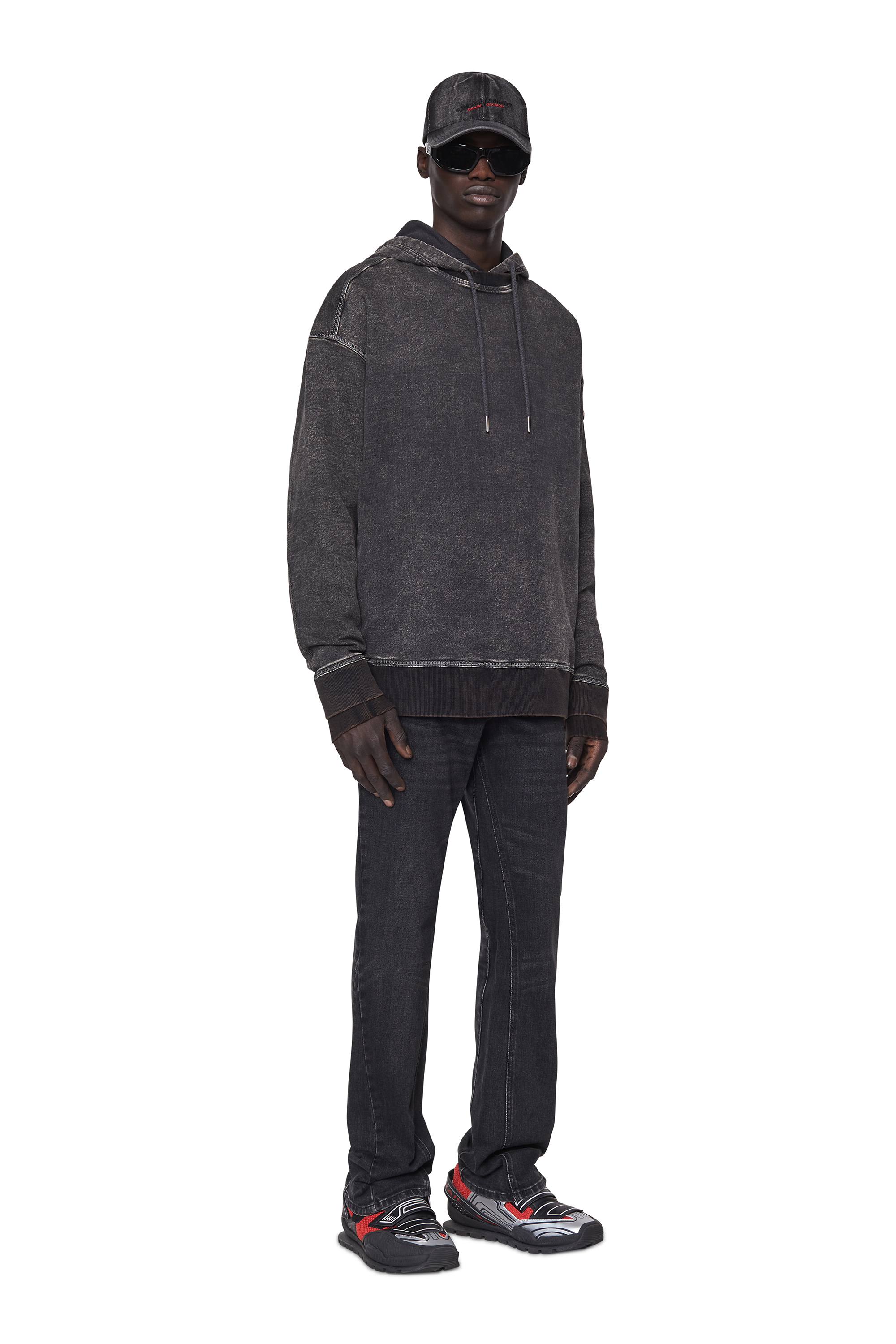 Diesel - Bootcut Jeans 2021 D-Vocs 09B83, Black/Dark grey - Image 5