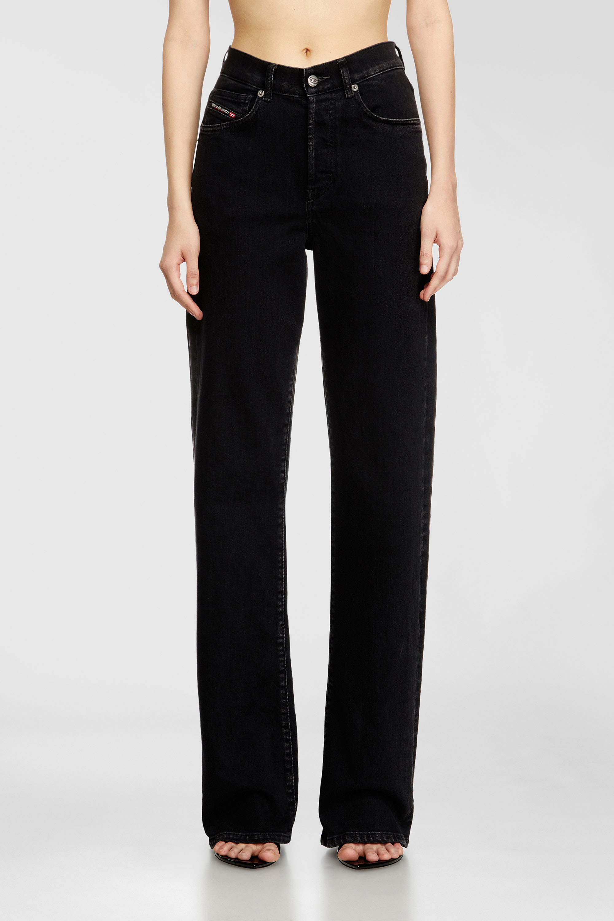 Diesel - Woman's Regular Jeans 1971 D-Sent 09N89, Black/Dark grey - 1