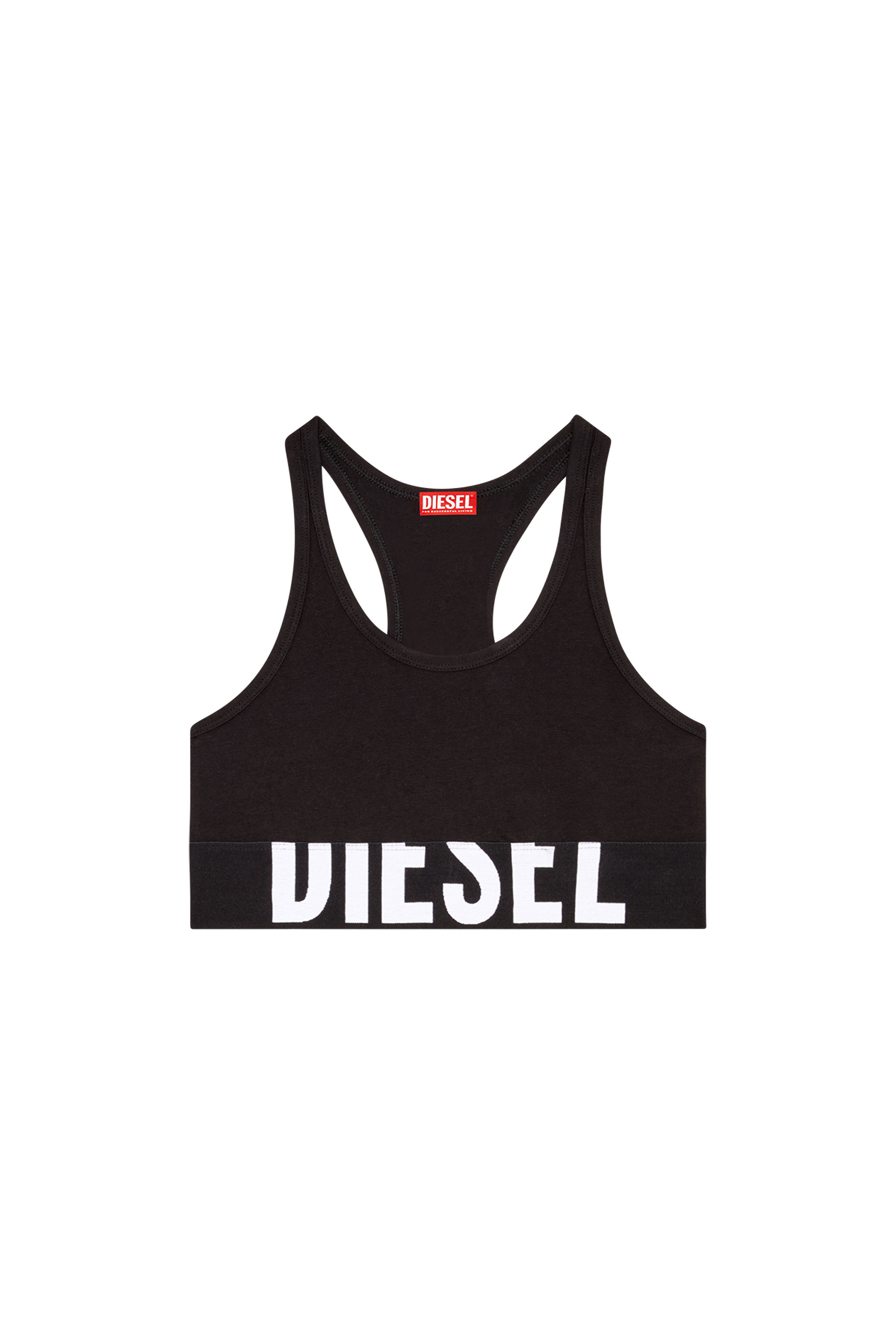 Diesel - UFSB-COTTON-RACE-BRALETTE-XL, Black - Image 4